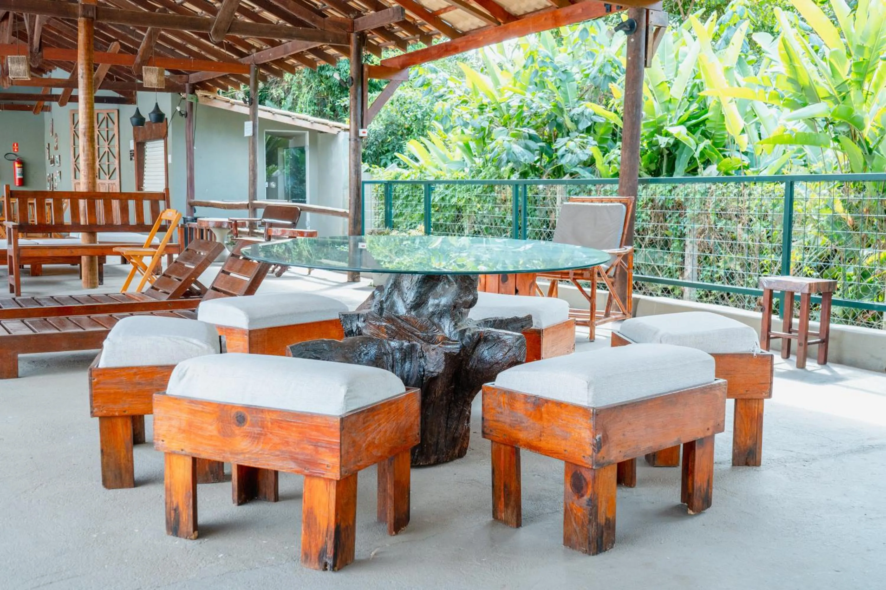 Pool view in Hotel Santiago