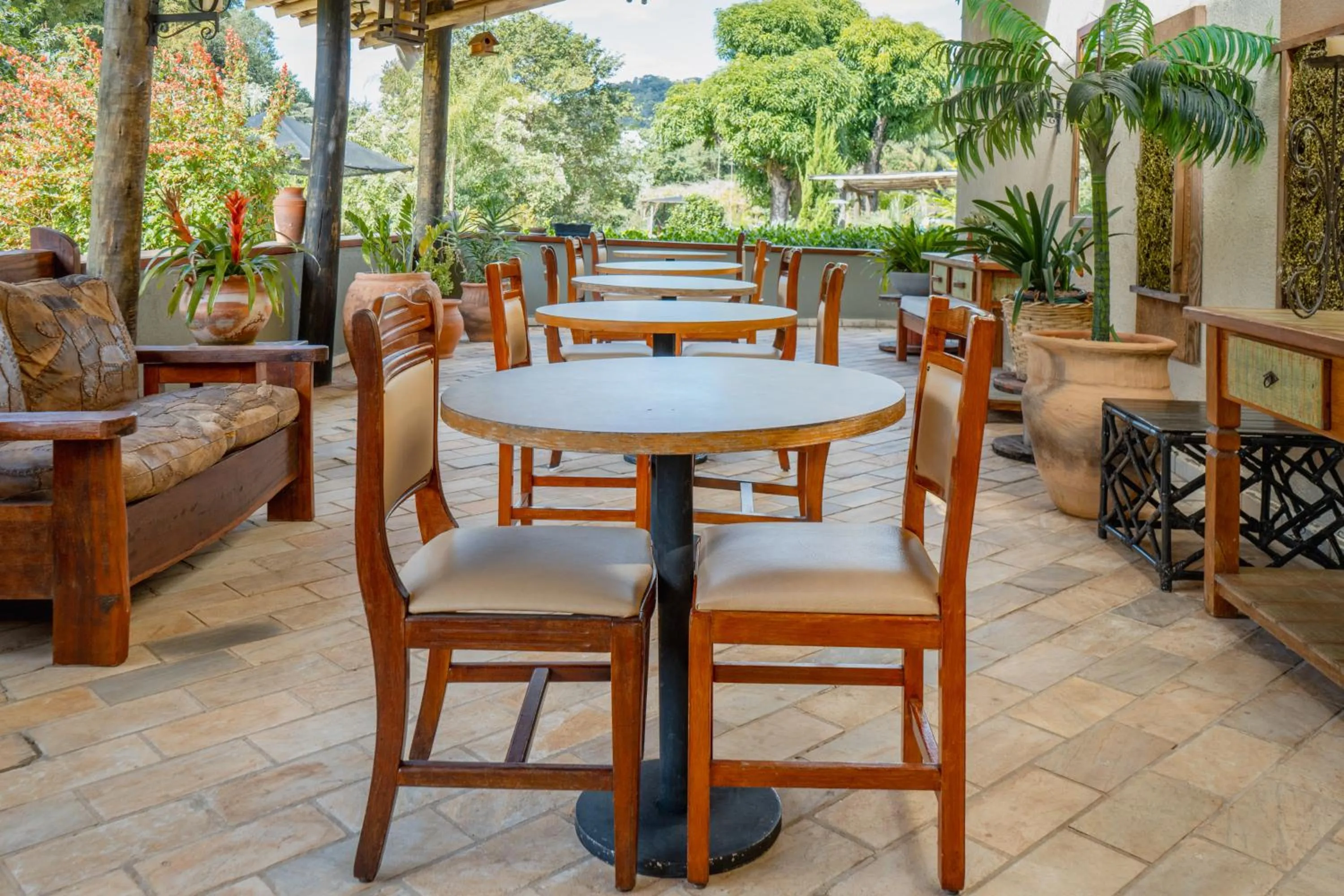 Patio in Hotel Santiago