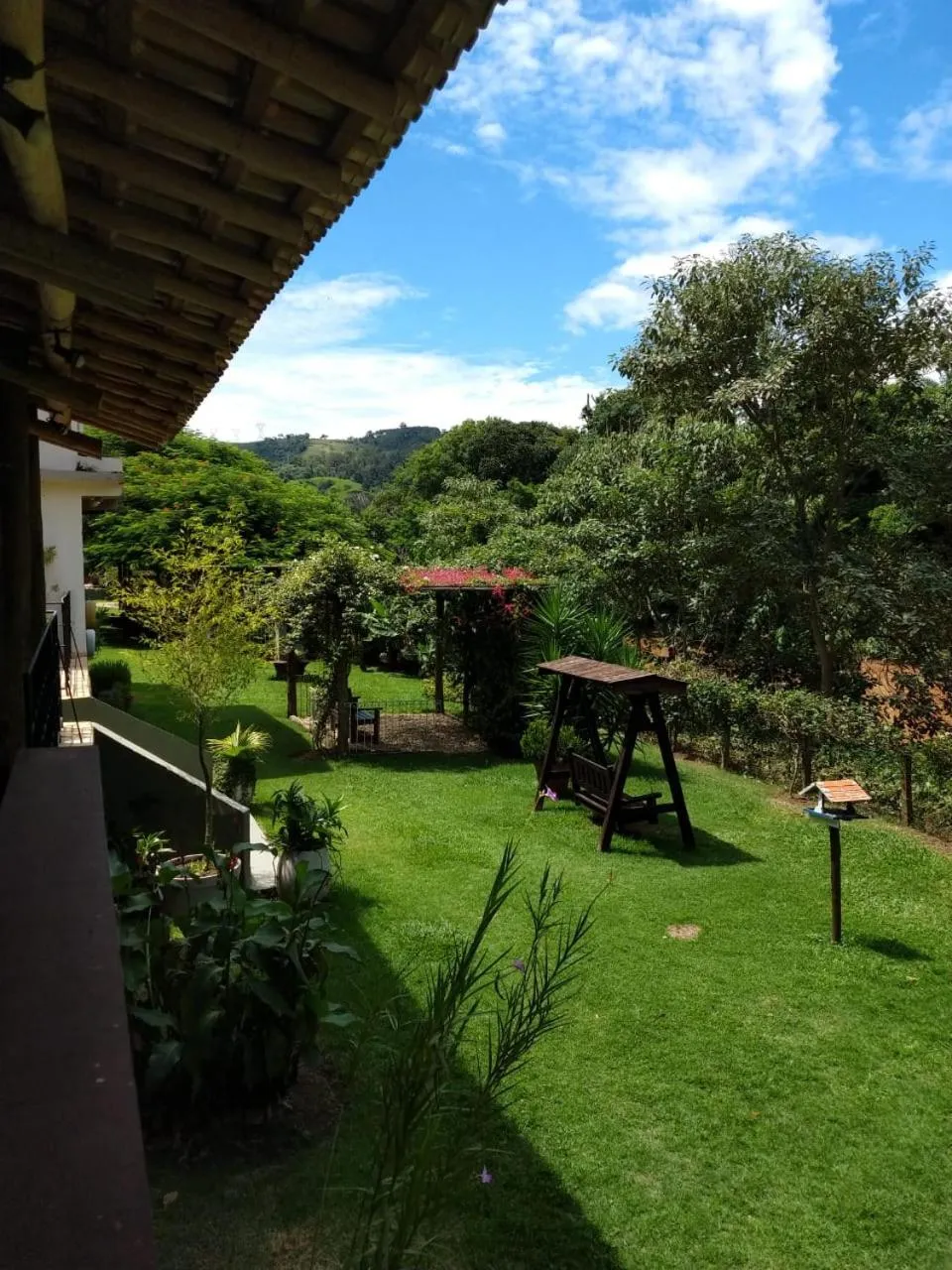 Garden view in Hotel Santiago