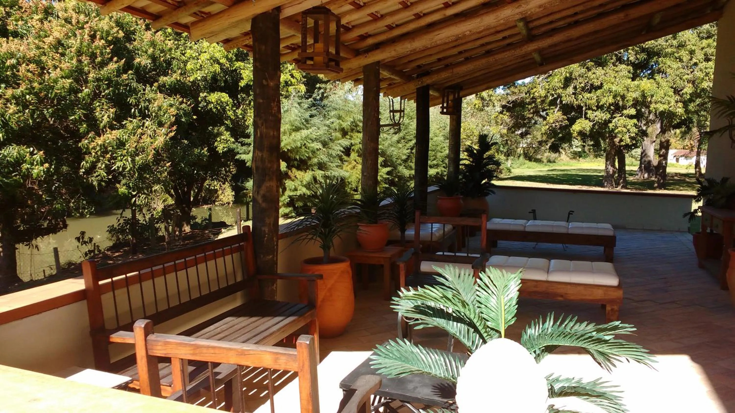 Patio in Hotel Santiago