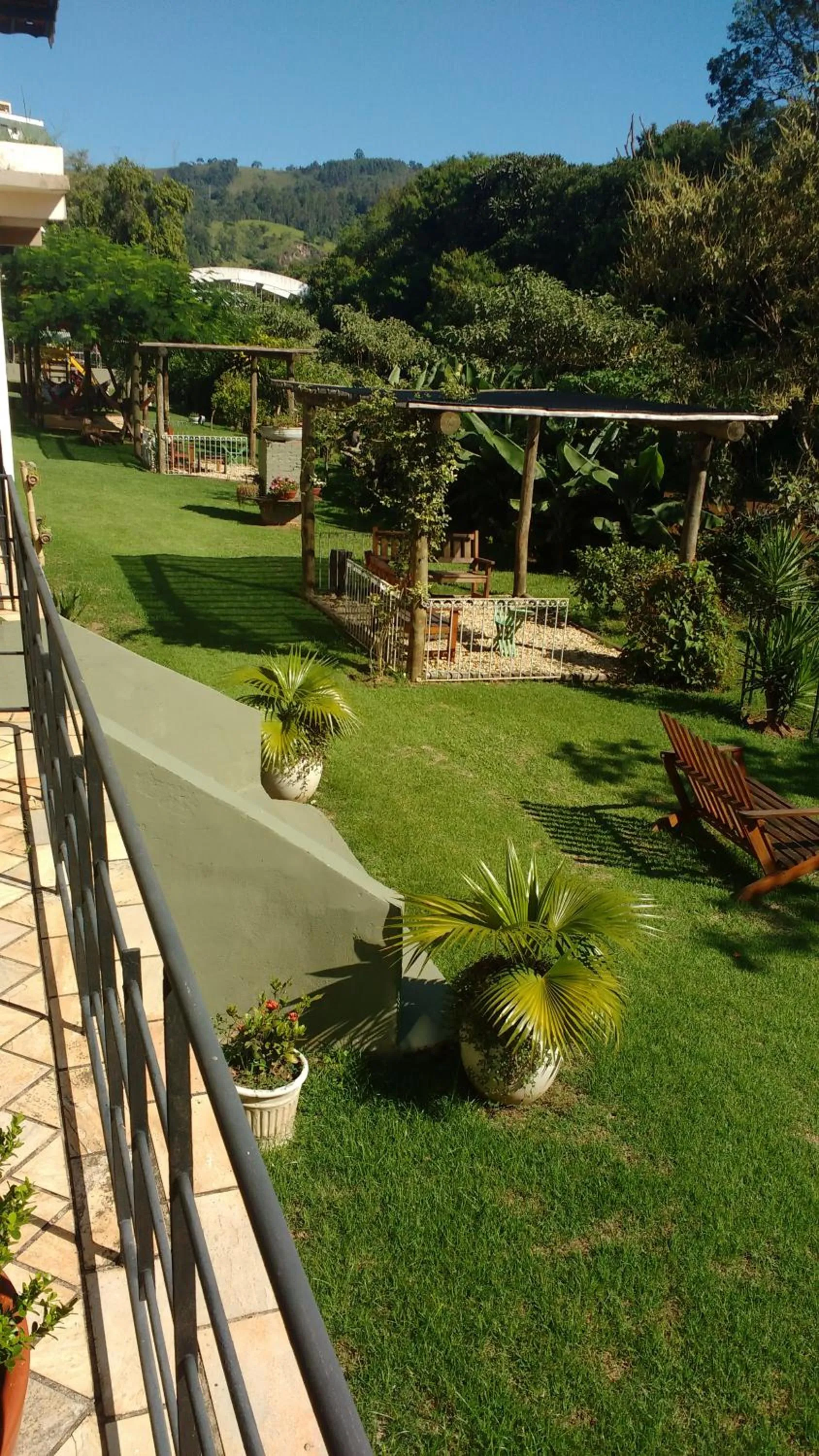 Garden view in Hotel Santiago