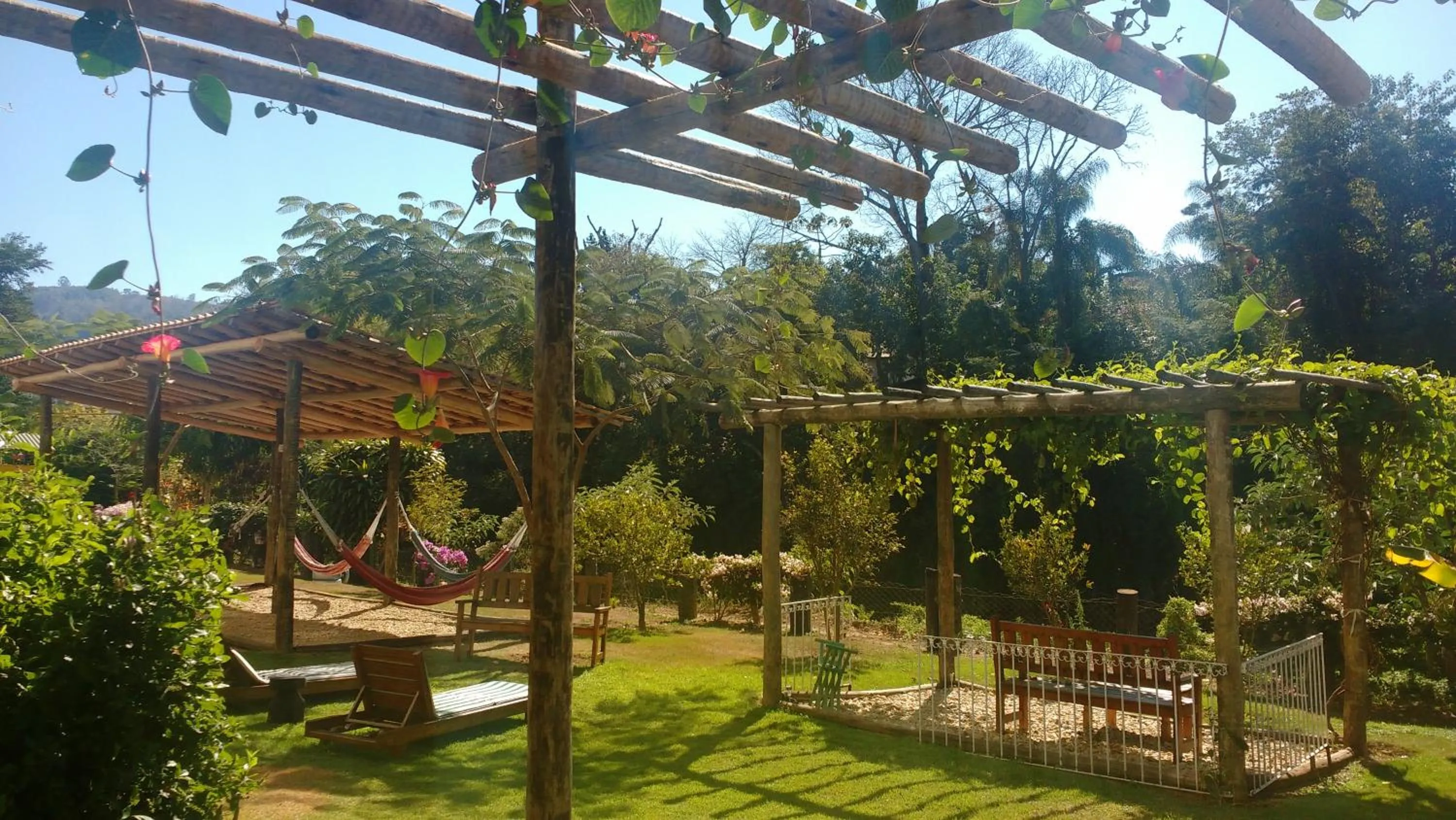 Garden view in Hotel Santiago