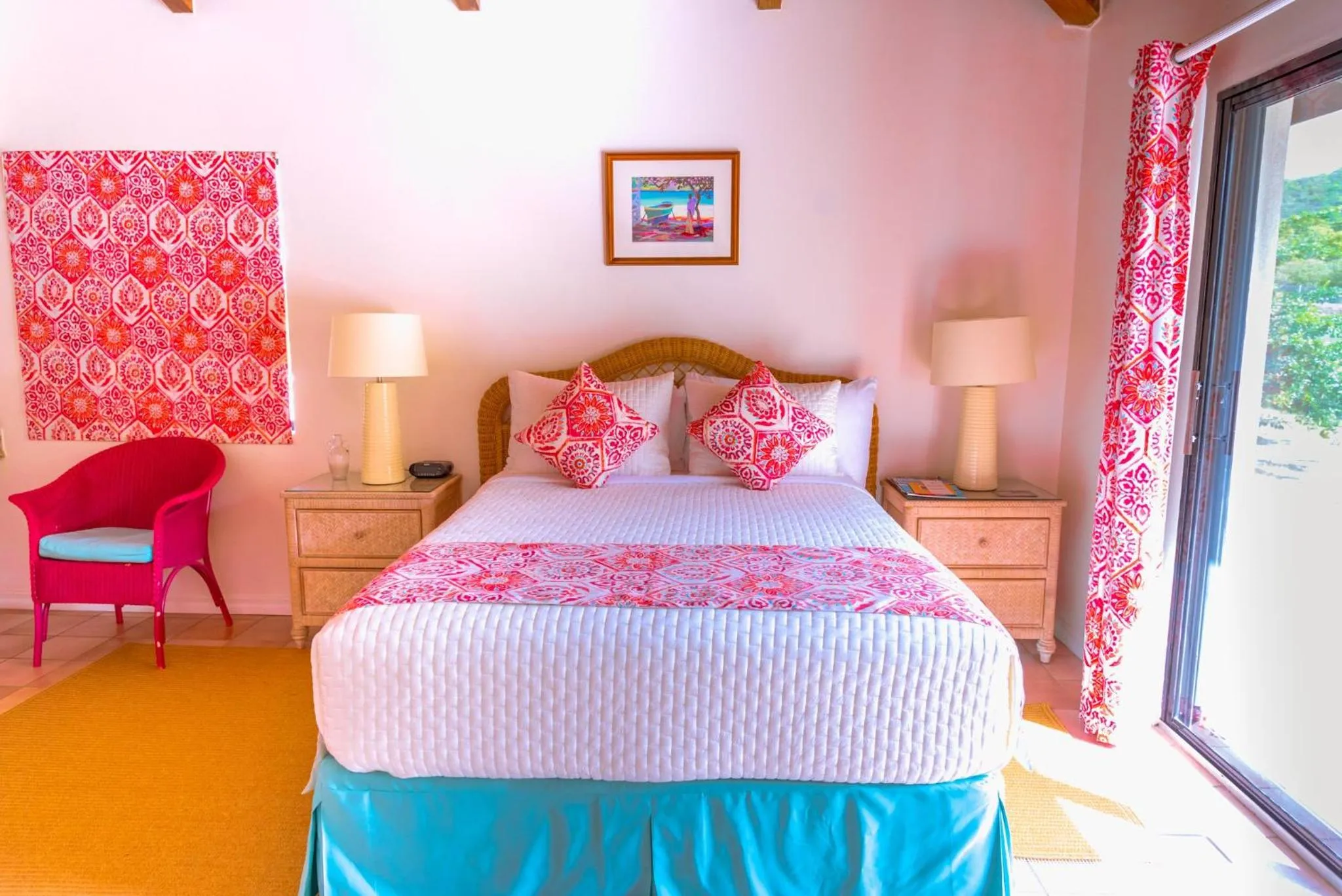Bed in Mount Nevis Hotel