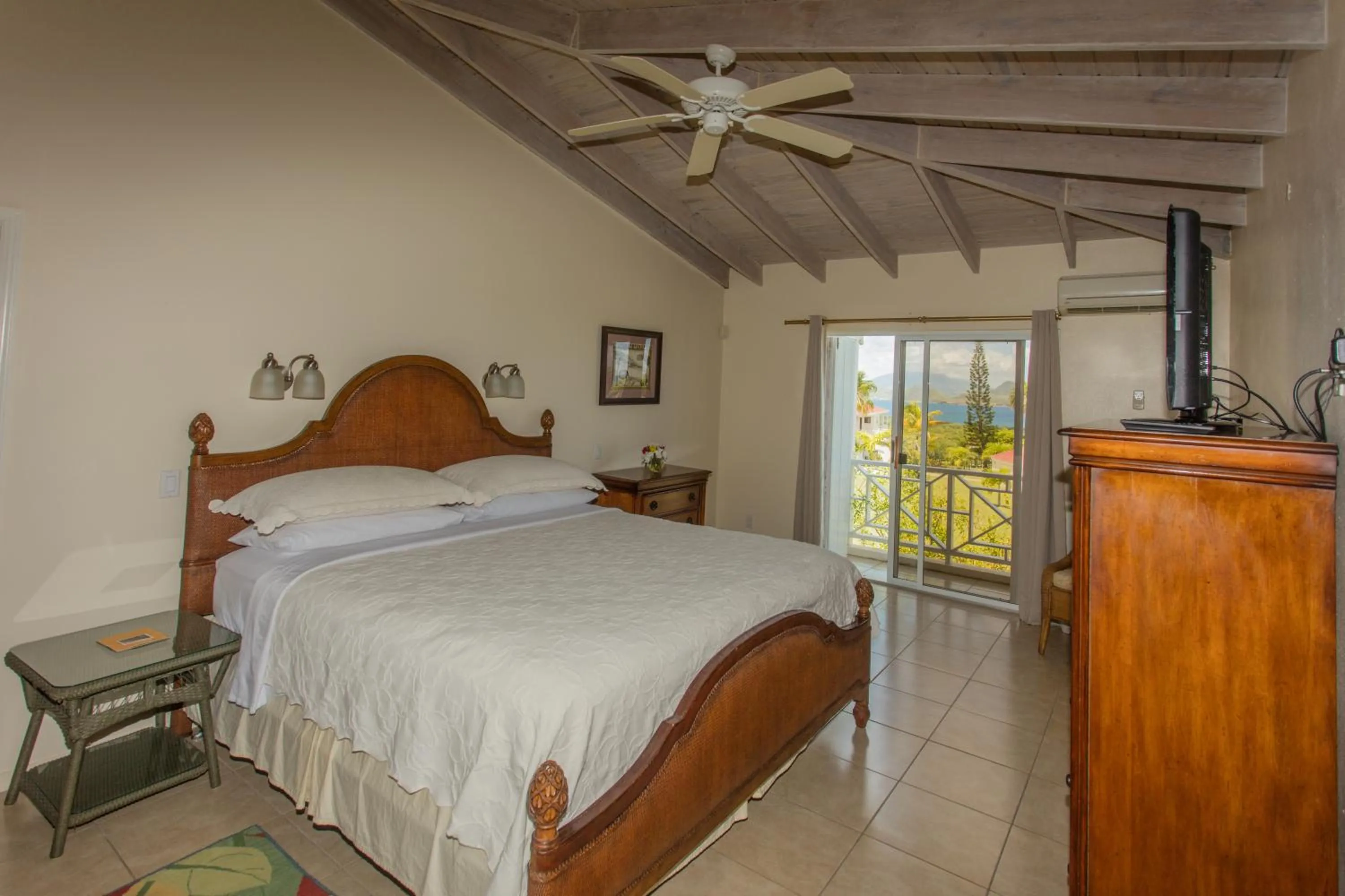 Bed in Mount Nevis Hotel