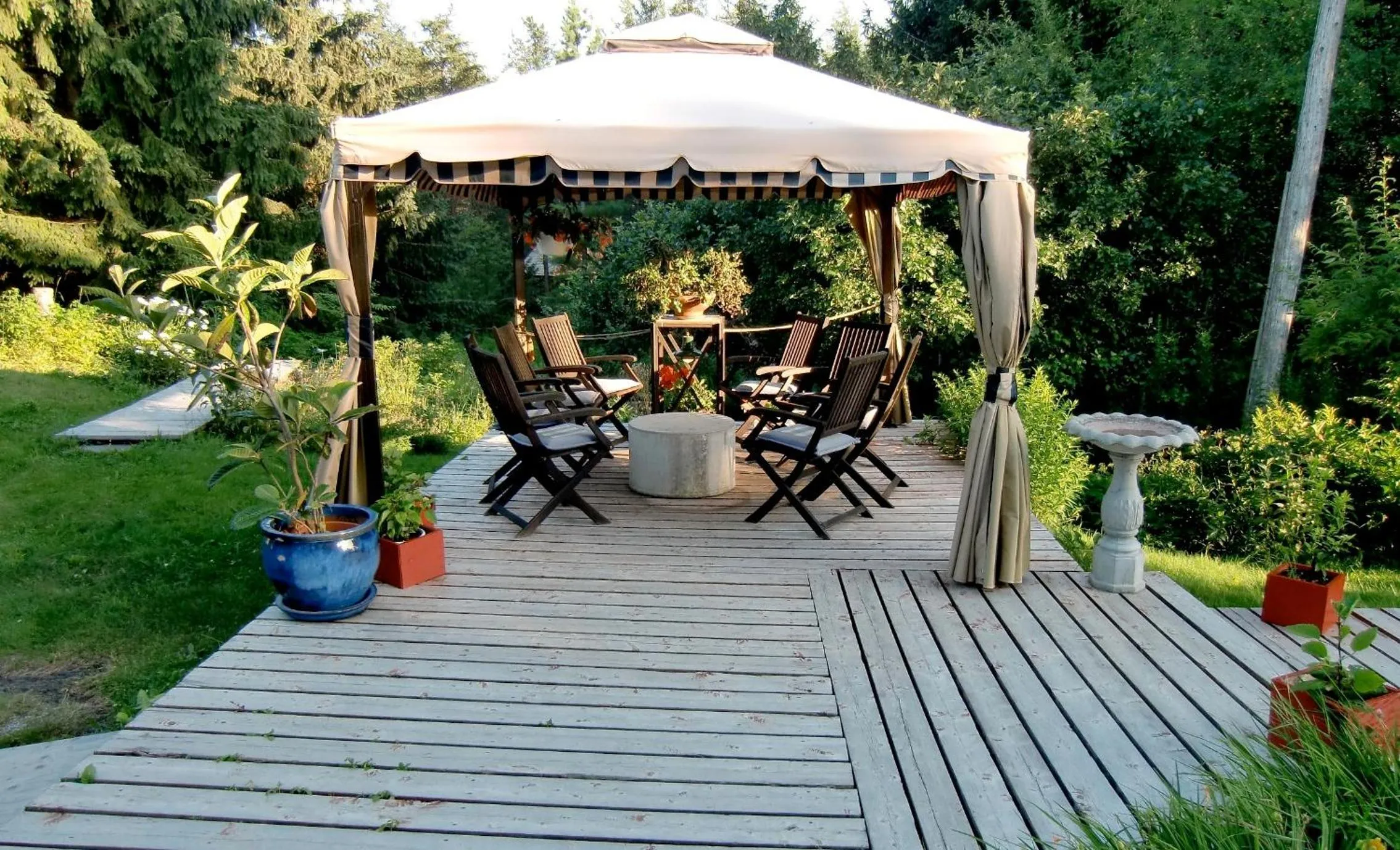 Balcony/Terrace in Auberge Restaurant La Mara