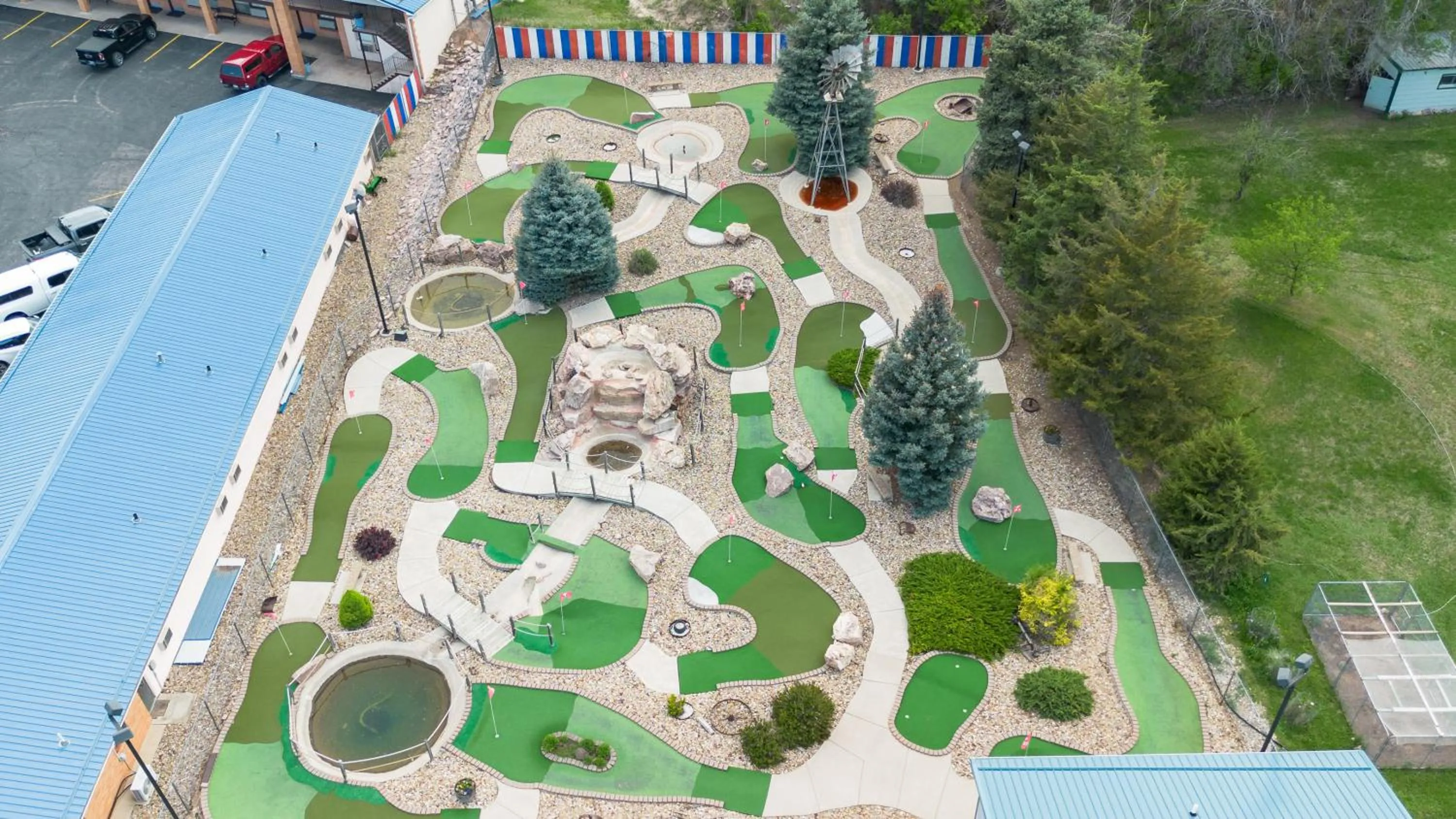 Bird's eye view in Hills Inn