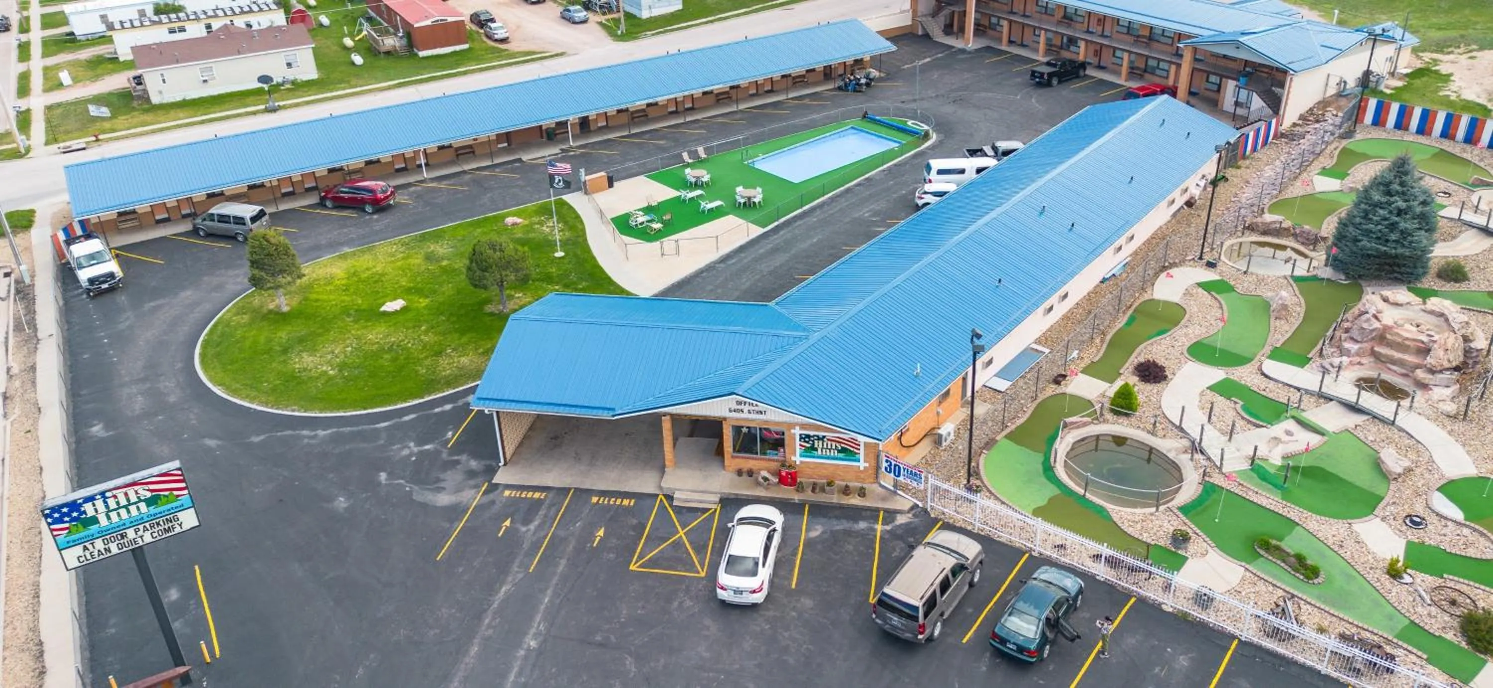 Bird's eye view in Hills Inn