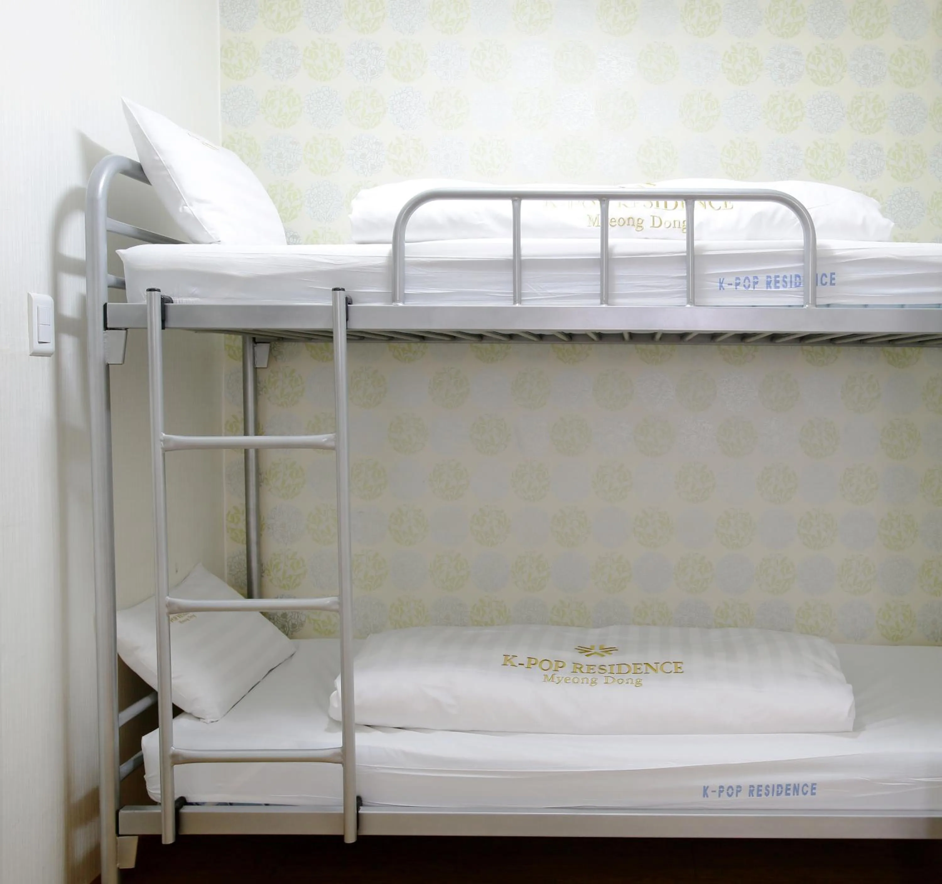 Decorative detail, Bed in K-POP Residence Myeongdong 1