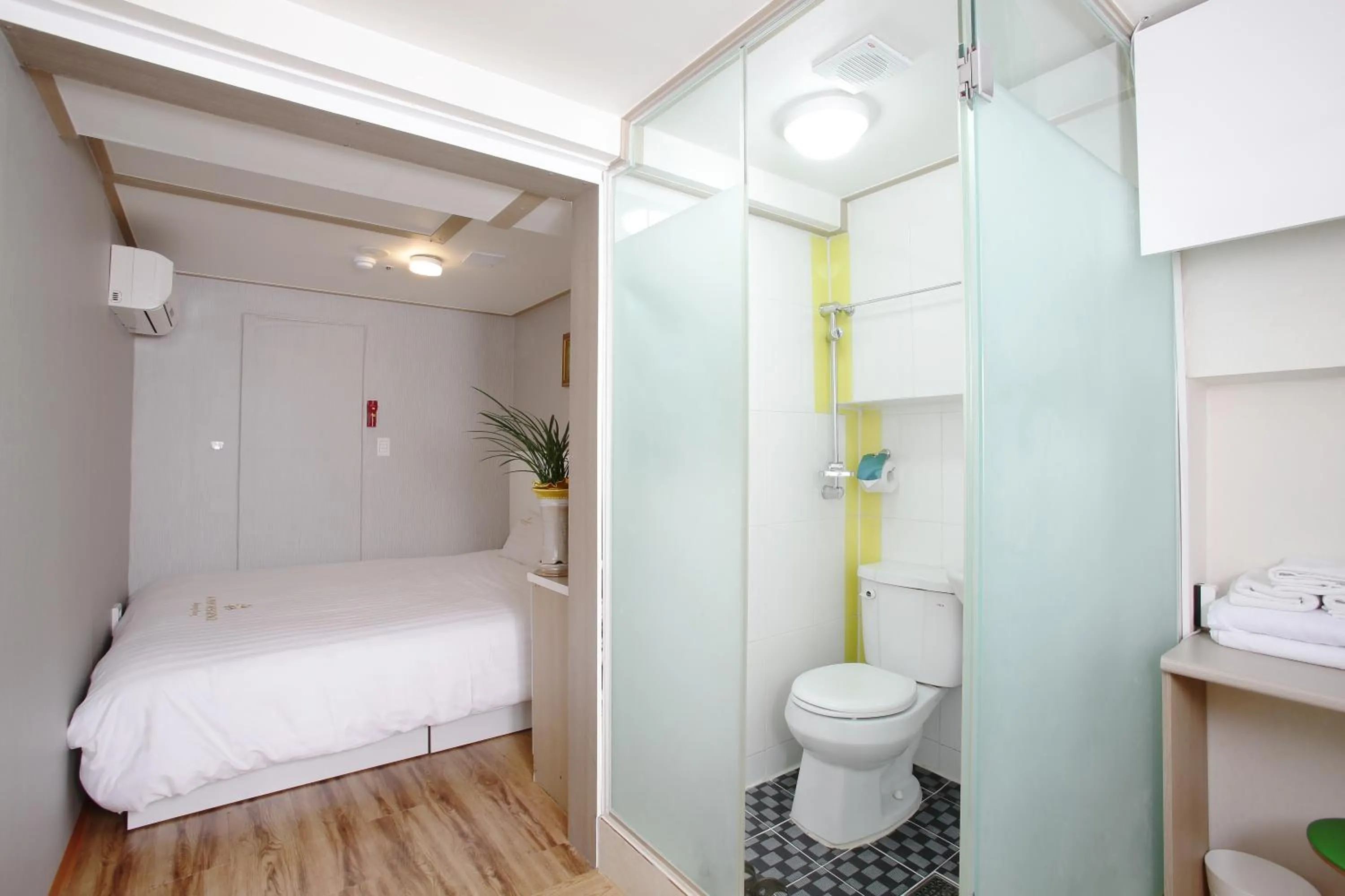 Decorative detail, Bed in K-POP Residence Myeongdong 1