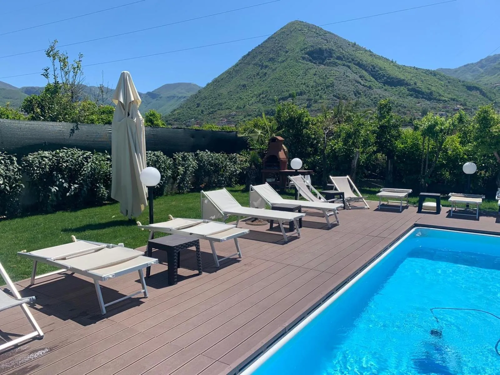 Pool view in VILLA LUCIA