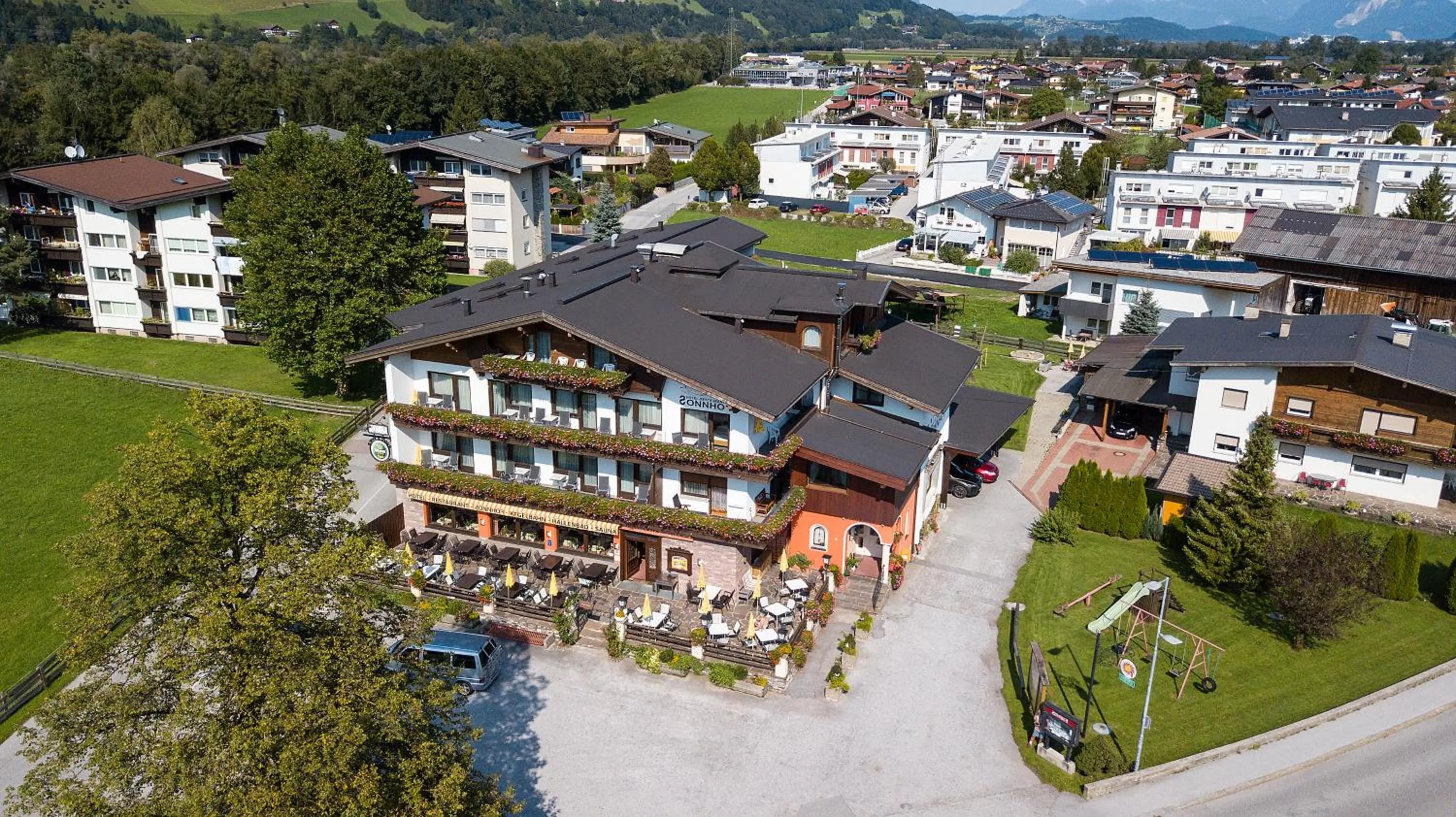 Bird's eye view in Hotel-Restaurant Sonnhof