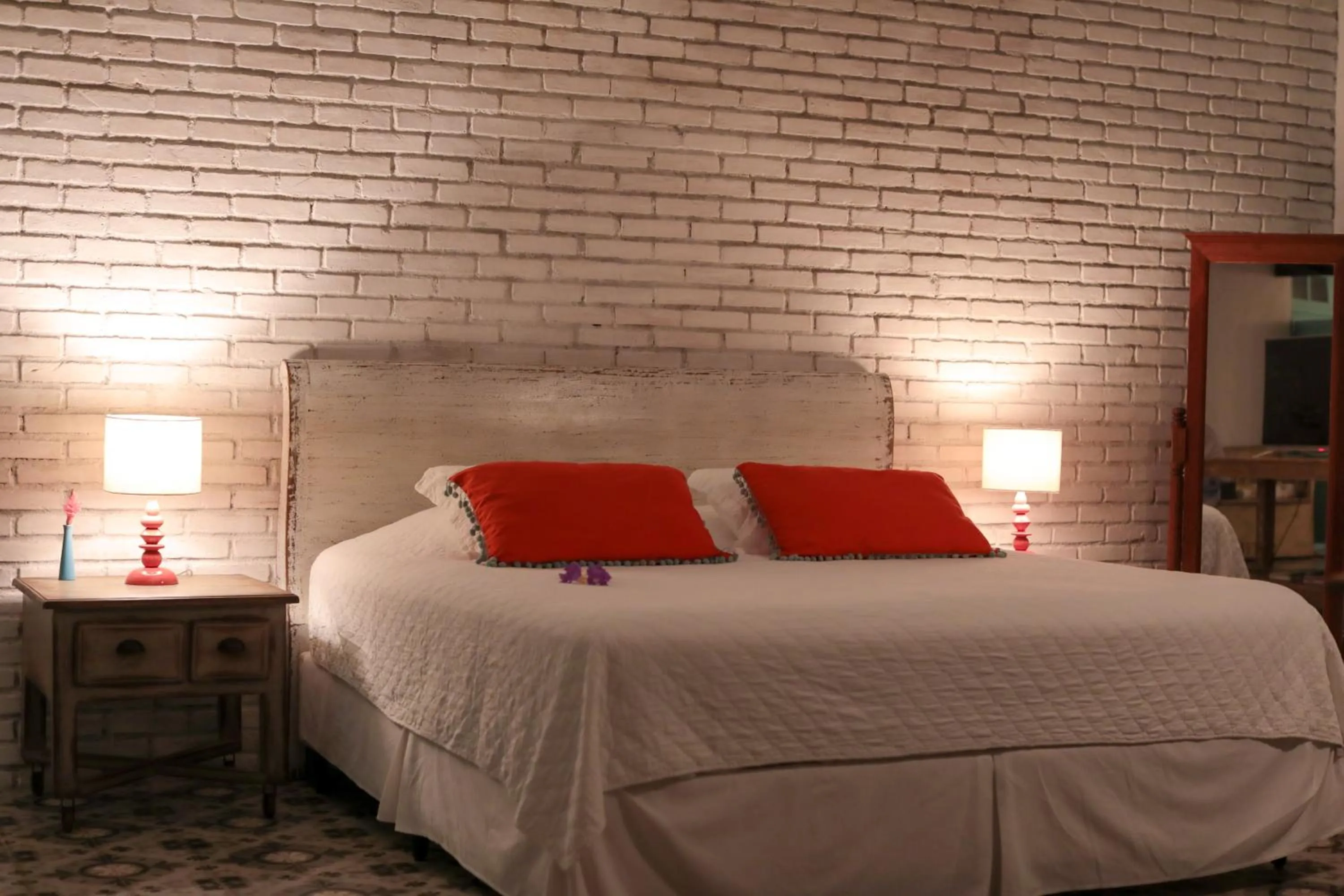 Bed in Pousada Patacho