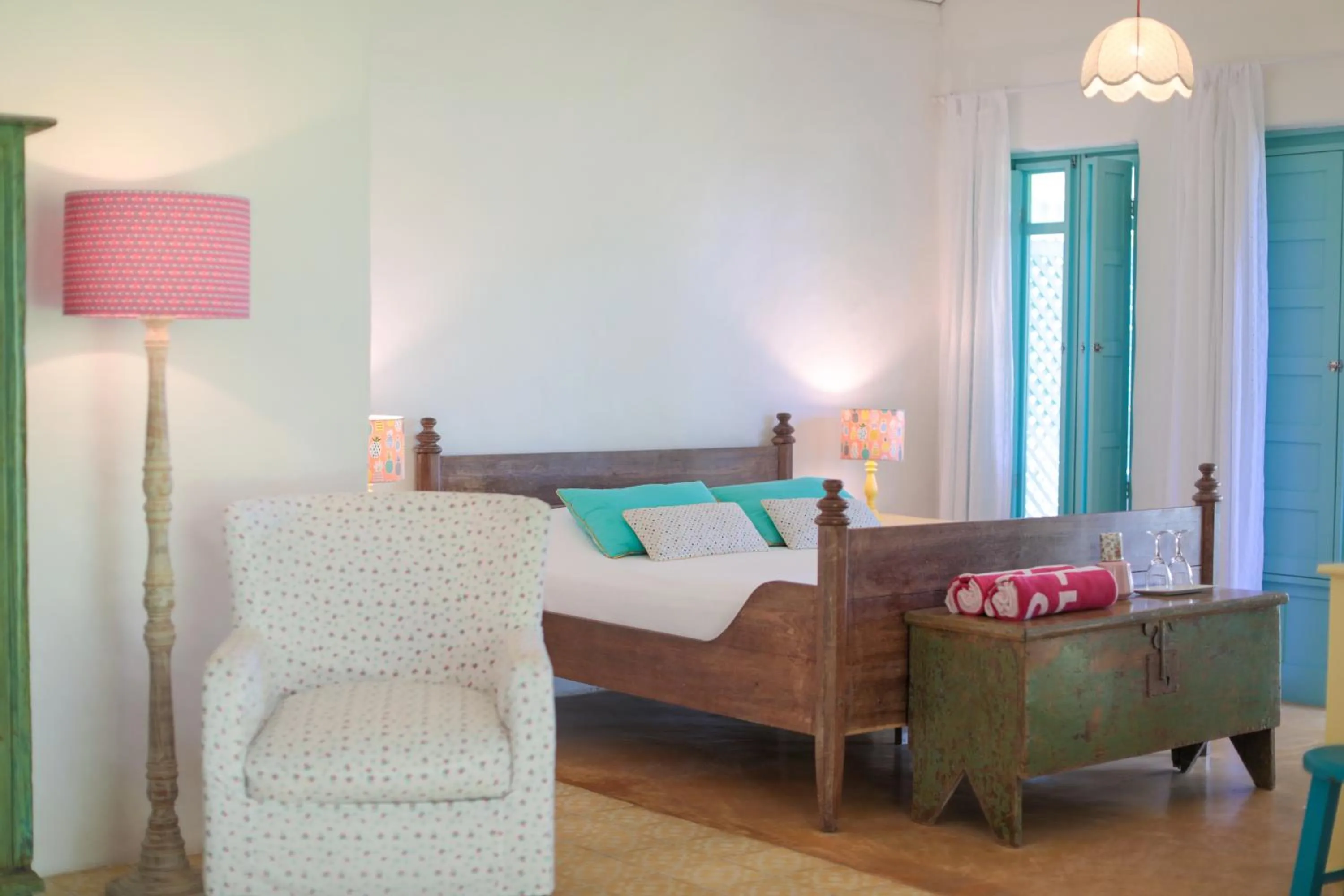 Bed in Pousada Patacho