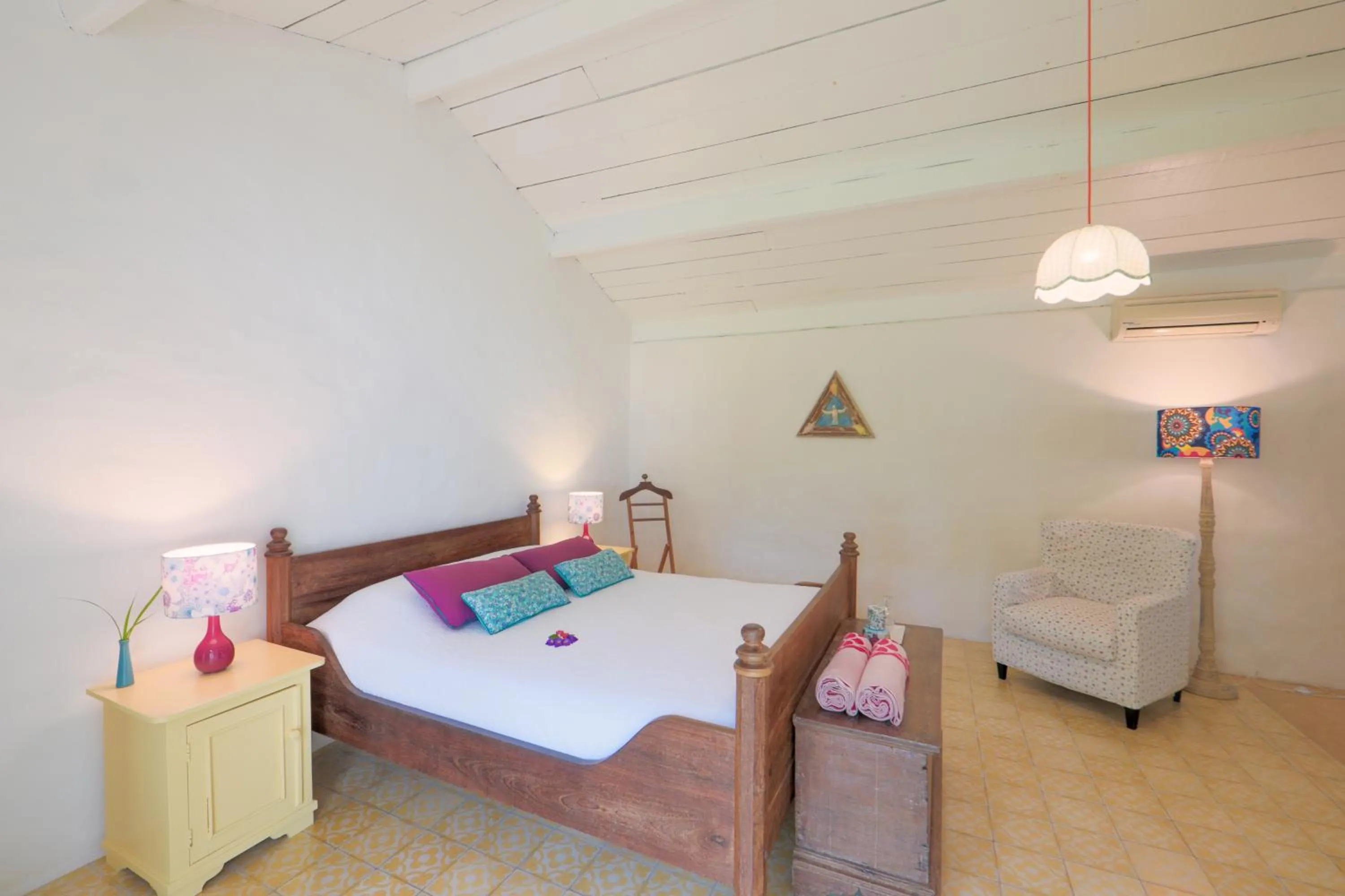 Bed in Pousada Patacho