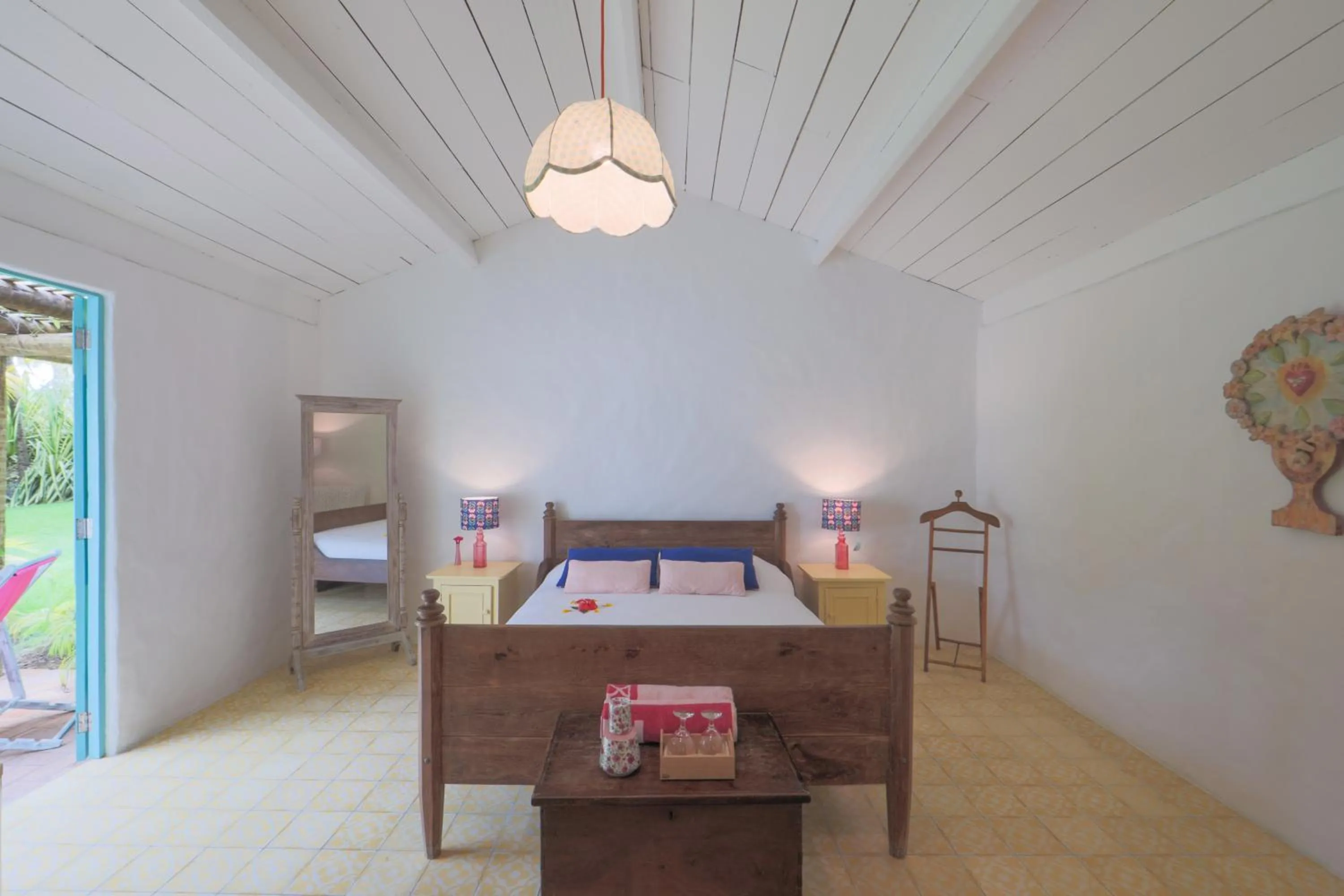 Bed in Pousada Patacho