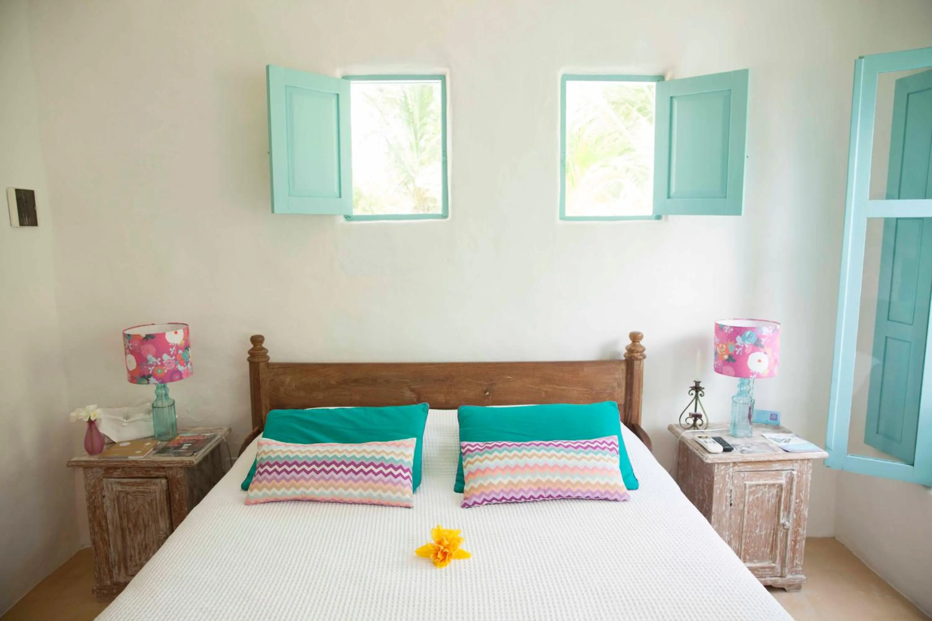 Bed in Pousada Patacho