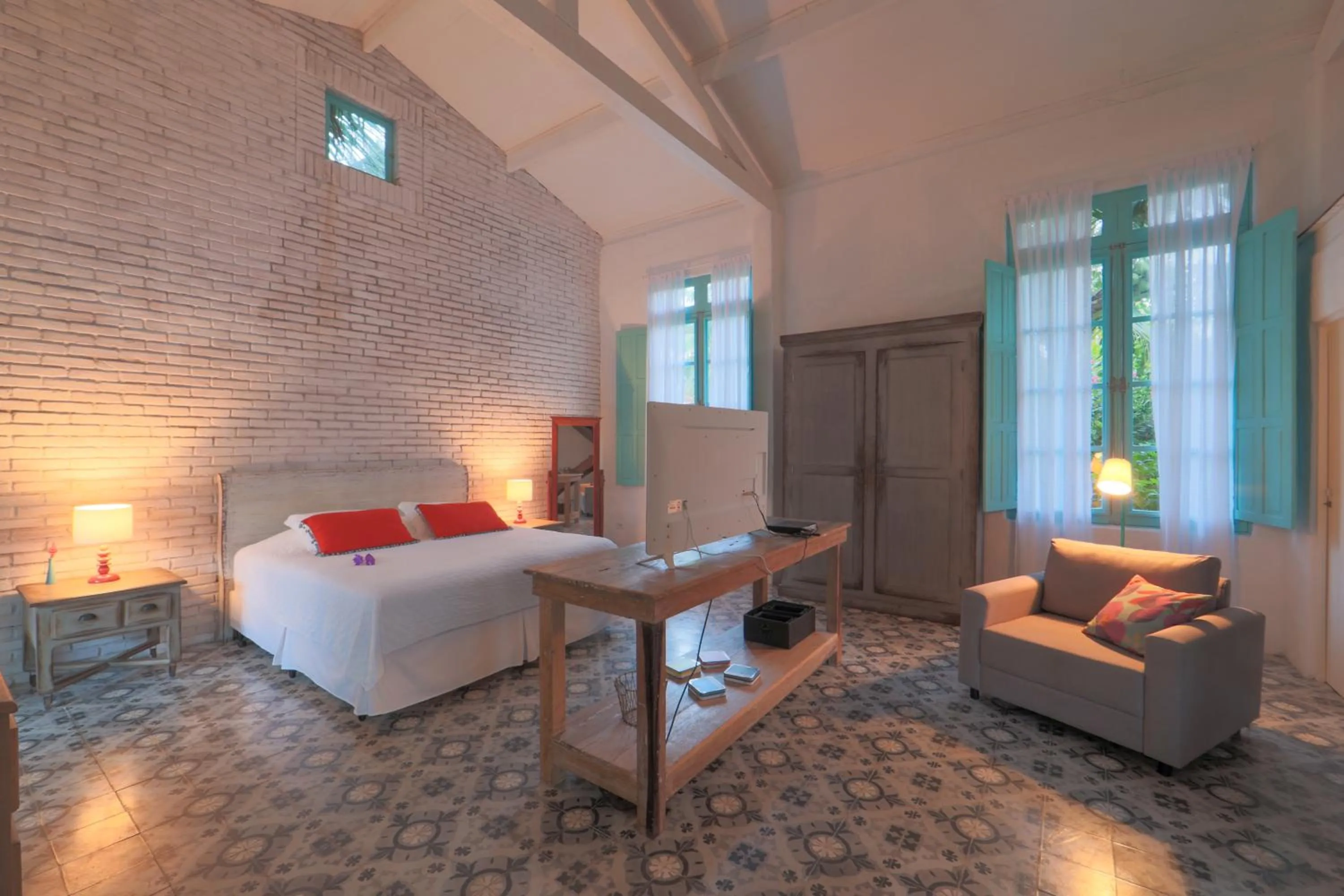 Bed in Pousada Patacho