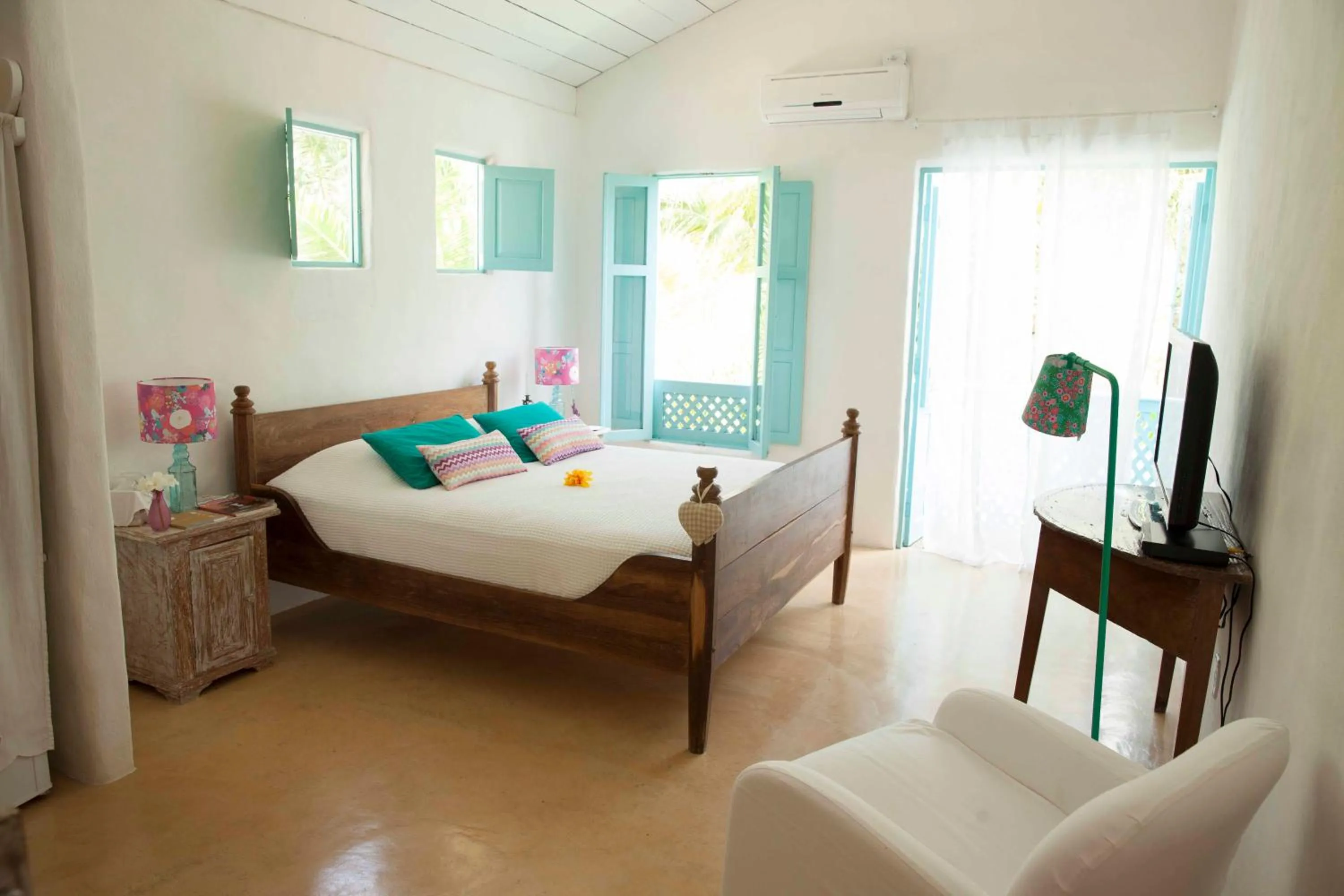 Bed in Pousada Patacho