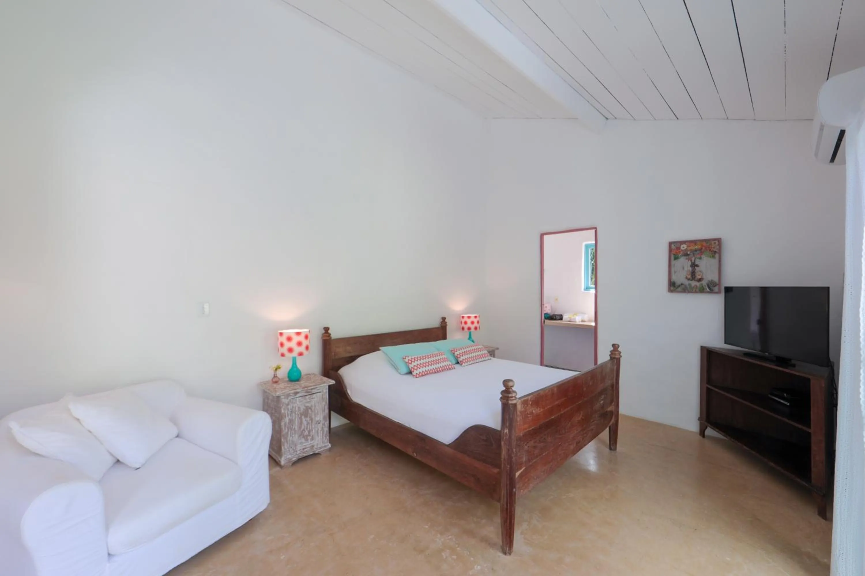 Bed in Pousada Patacho