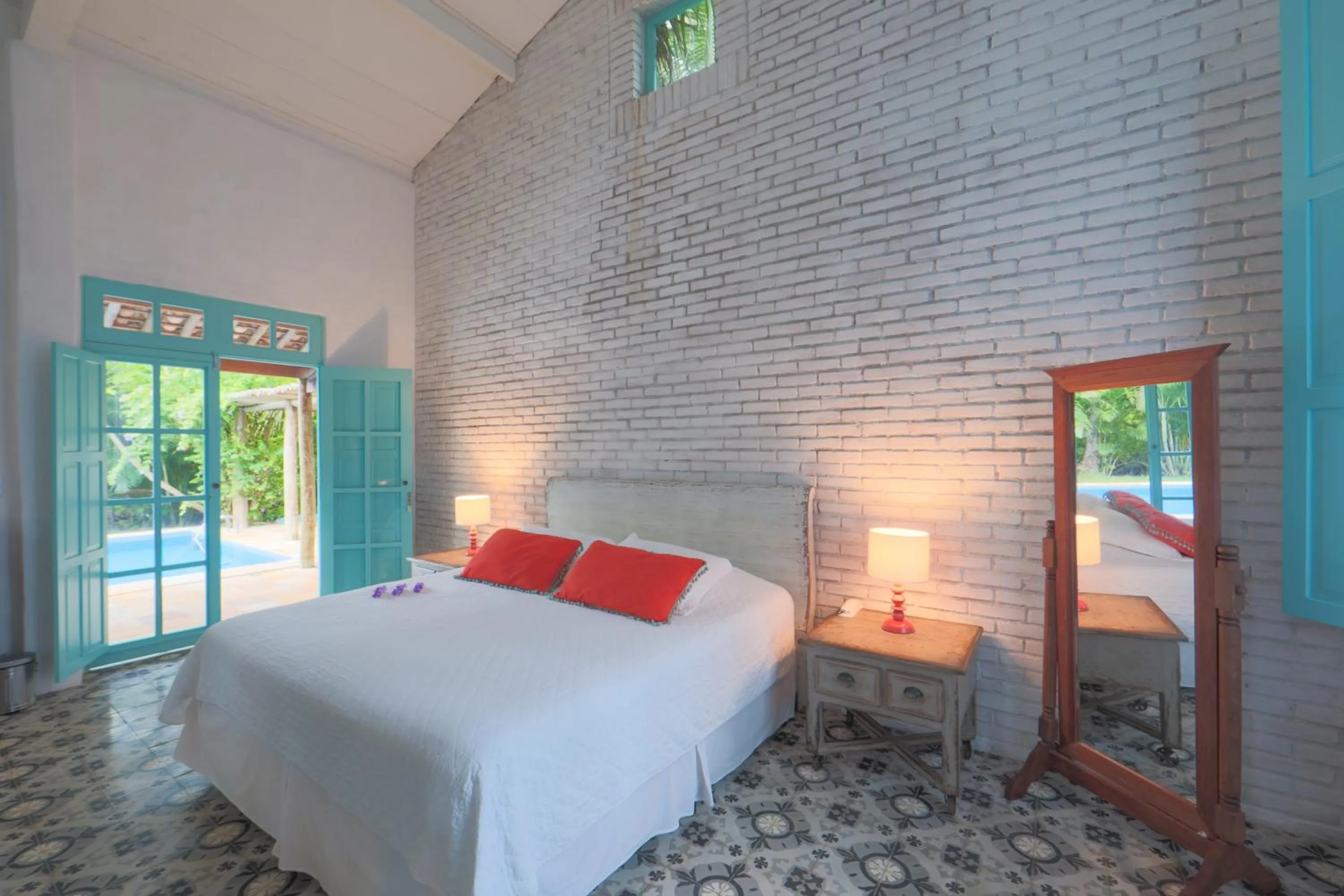 Bed in Pousada Patacho