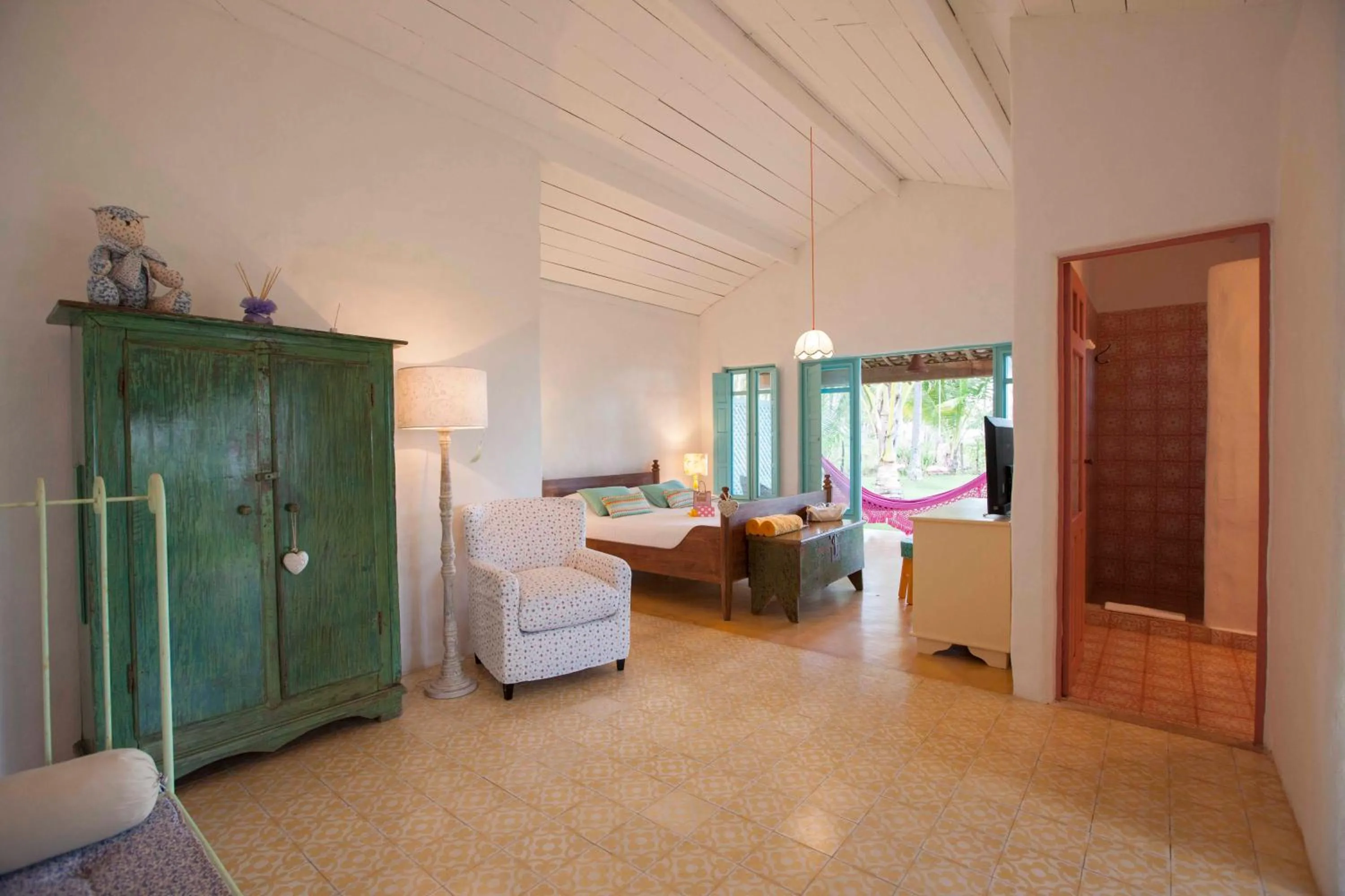 Bed in Pousada Patacho