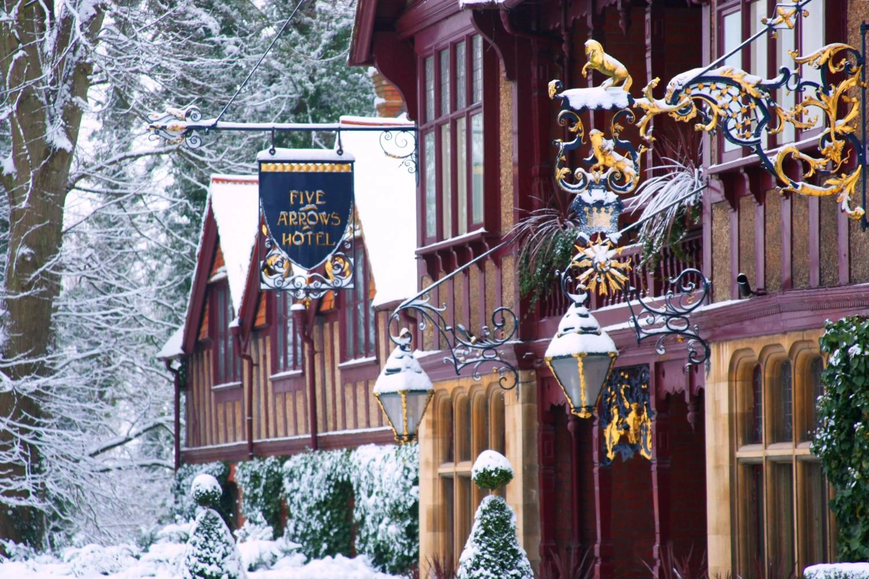 Facade/entrance in The Five Arrows Hotel