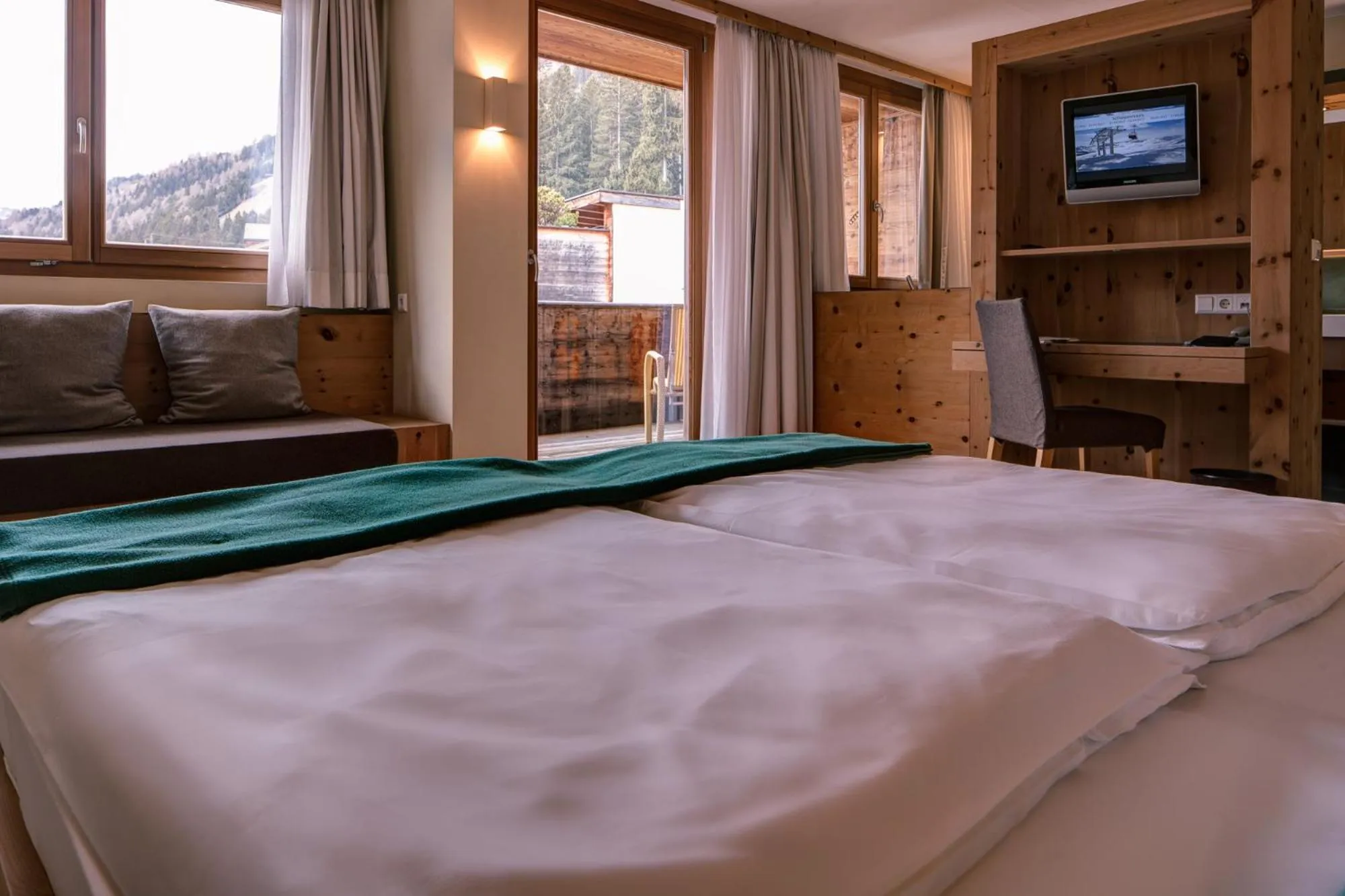 Bed in Arosea Life Balance Hotel