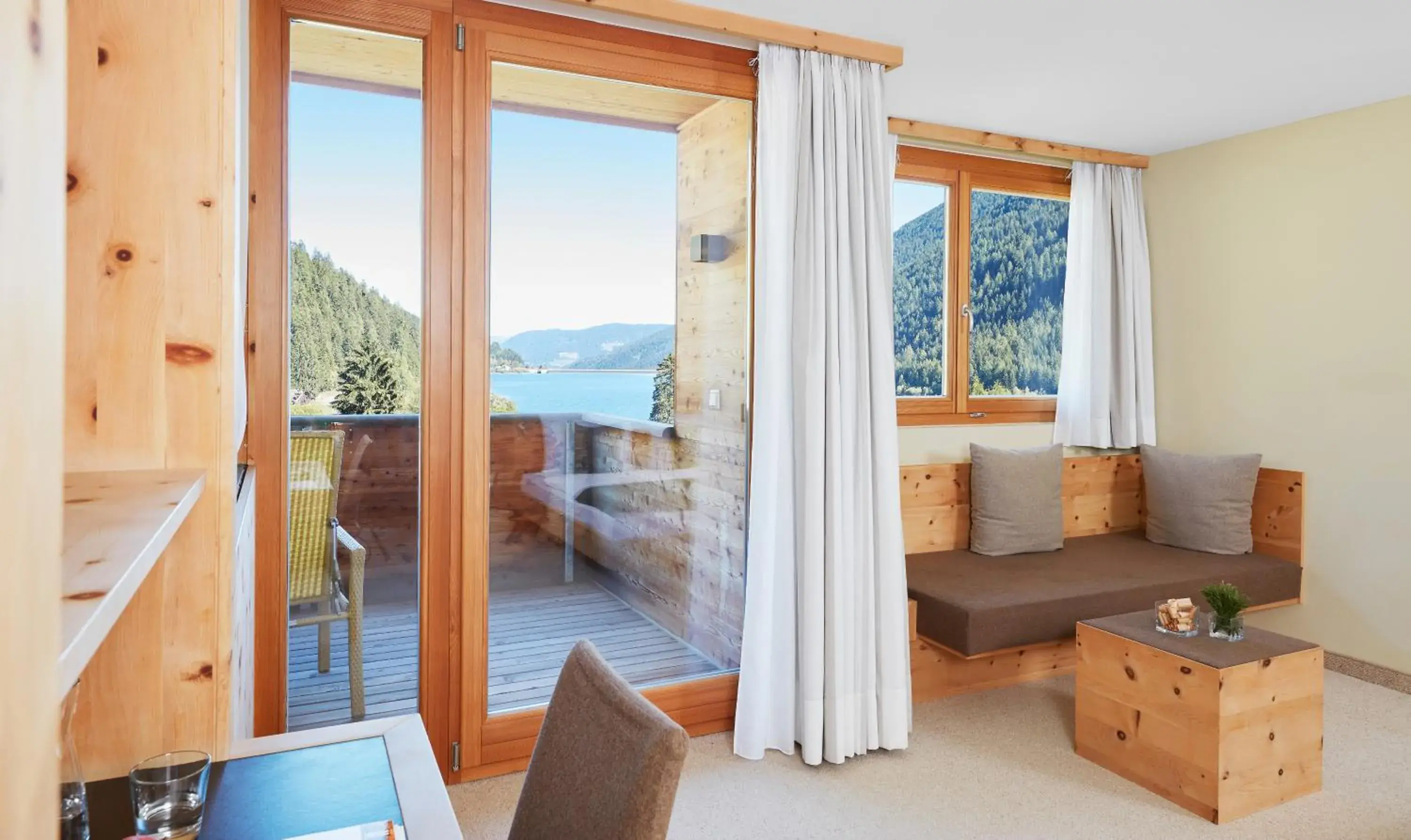 Double Room with Balcony and Lake View in Arosea Life Balance Hotel Double Room with Balcony and Lake View in Arosea Life Balance Hotel