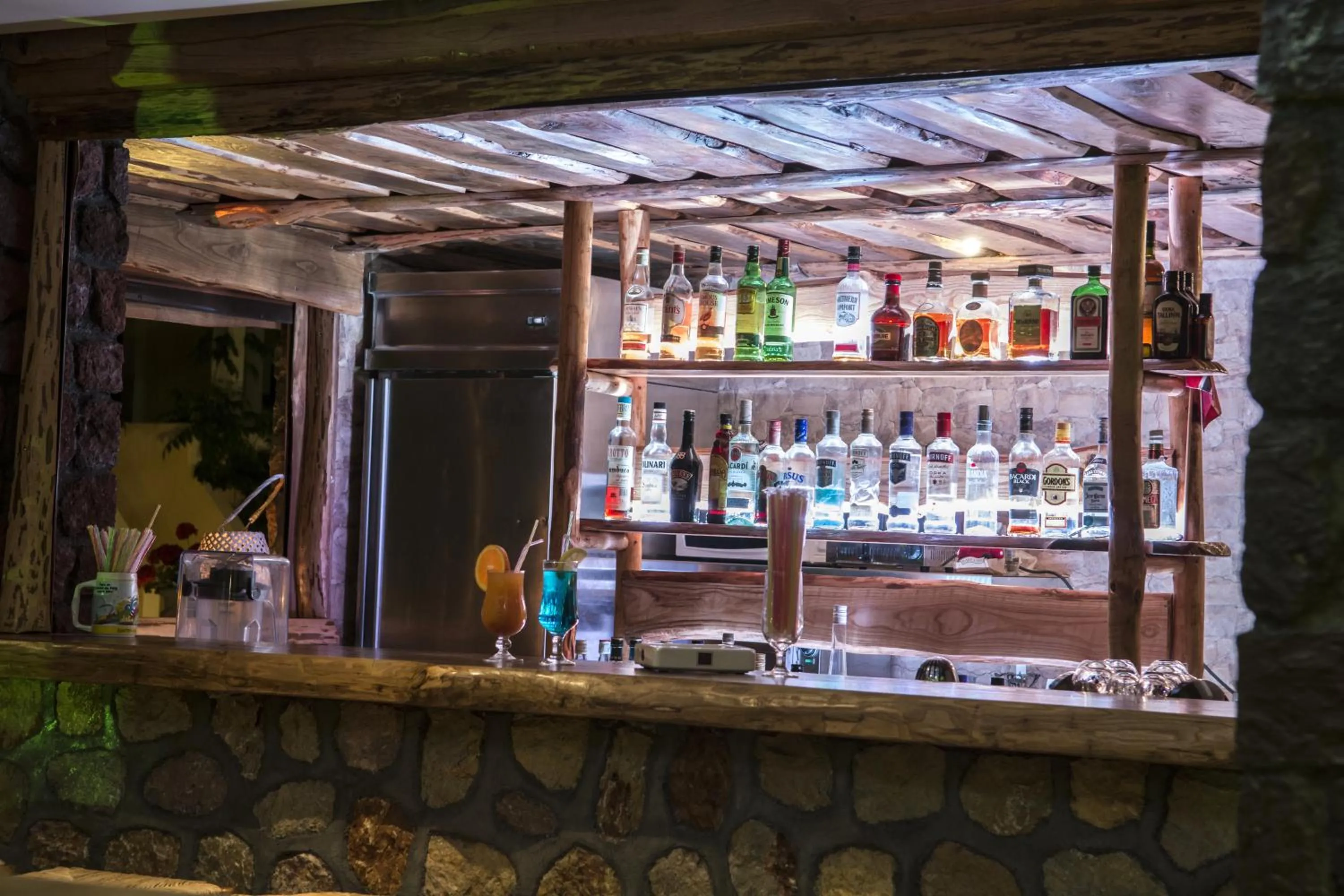 Lounge or bar in Polydefkis Hotel