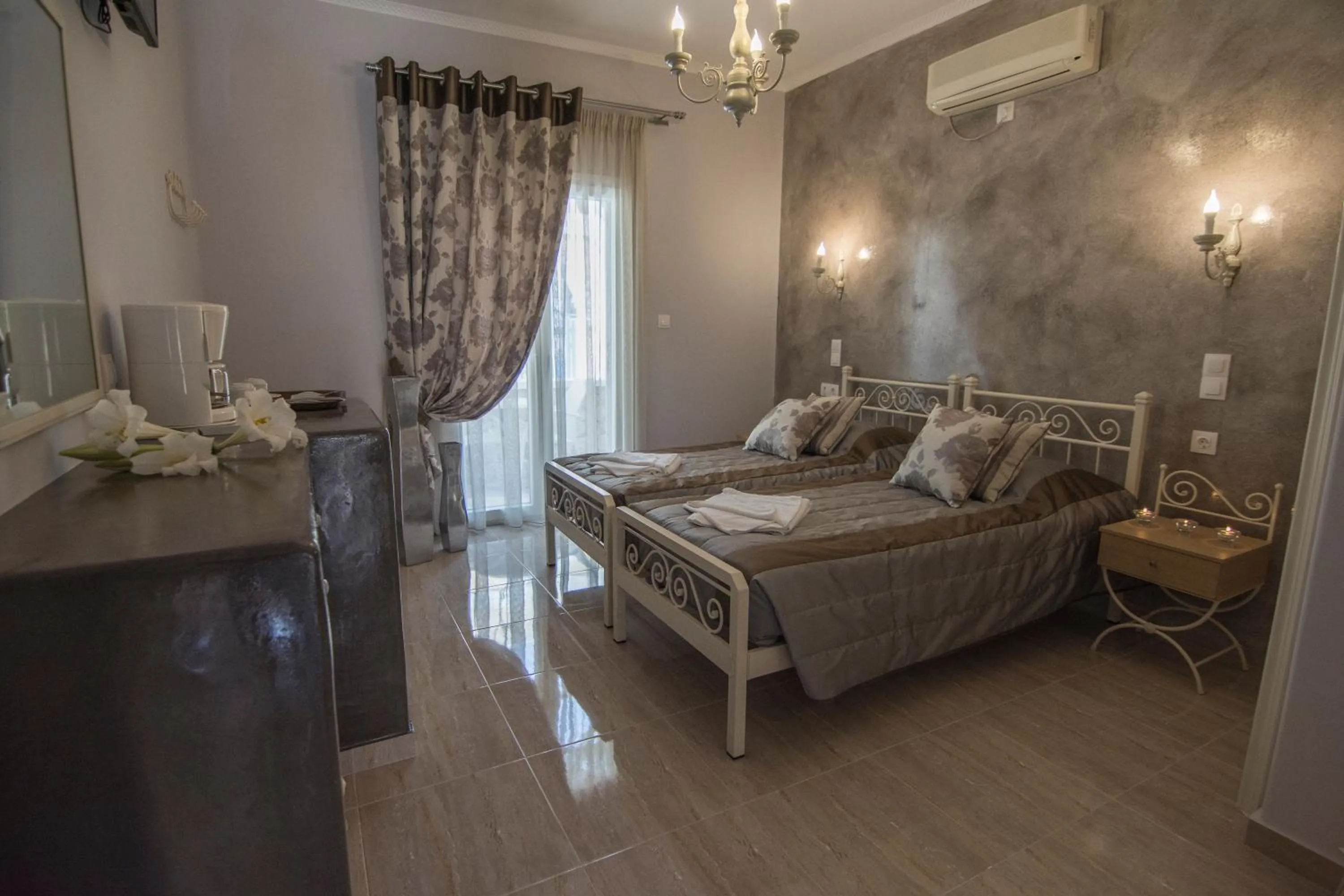 Bedroom, Bed in Polydefkis Hotel