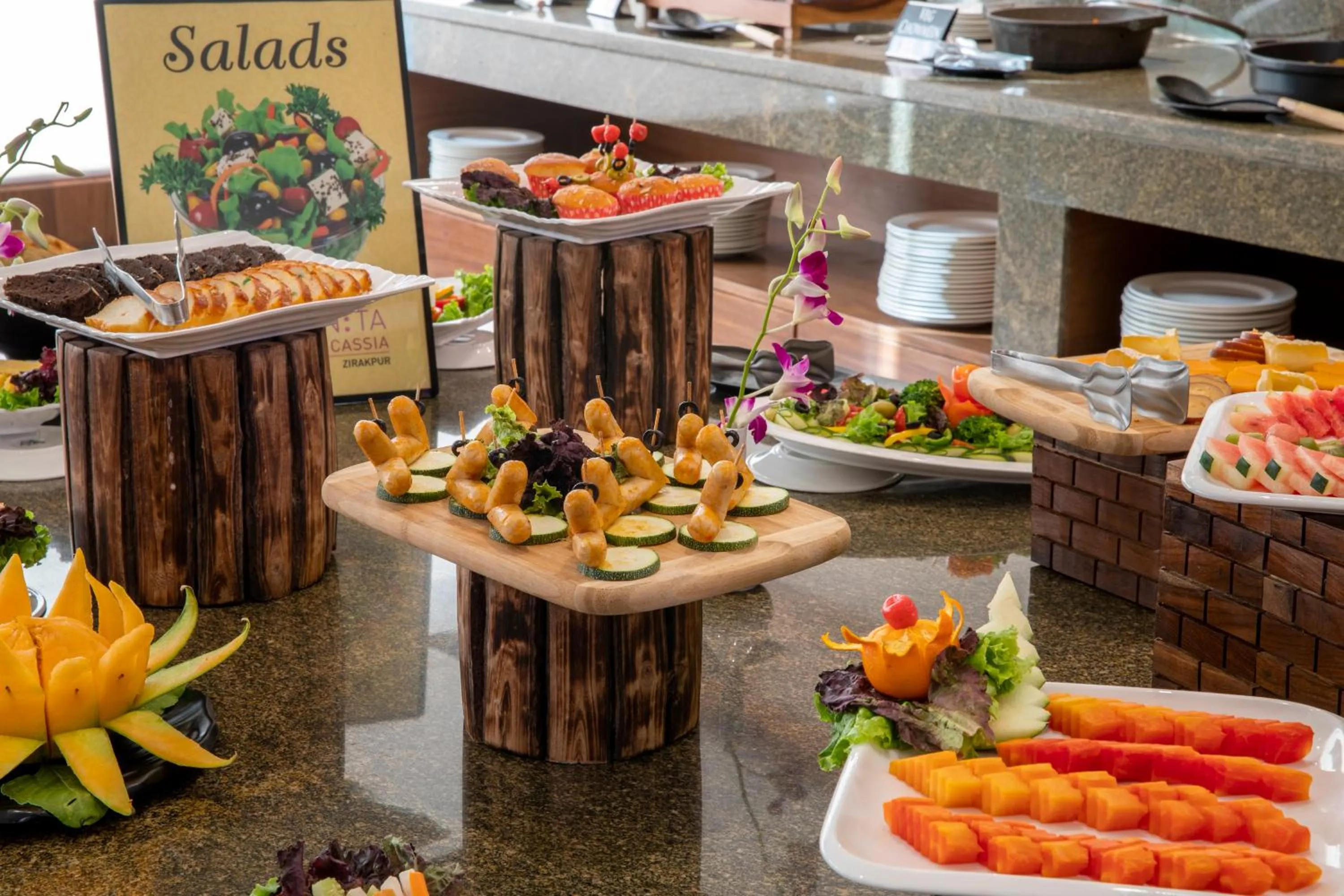 Food and drinks in Regenta Central Cassia Zirakpur Chandigarh