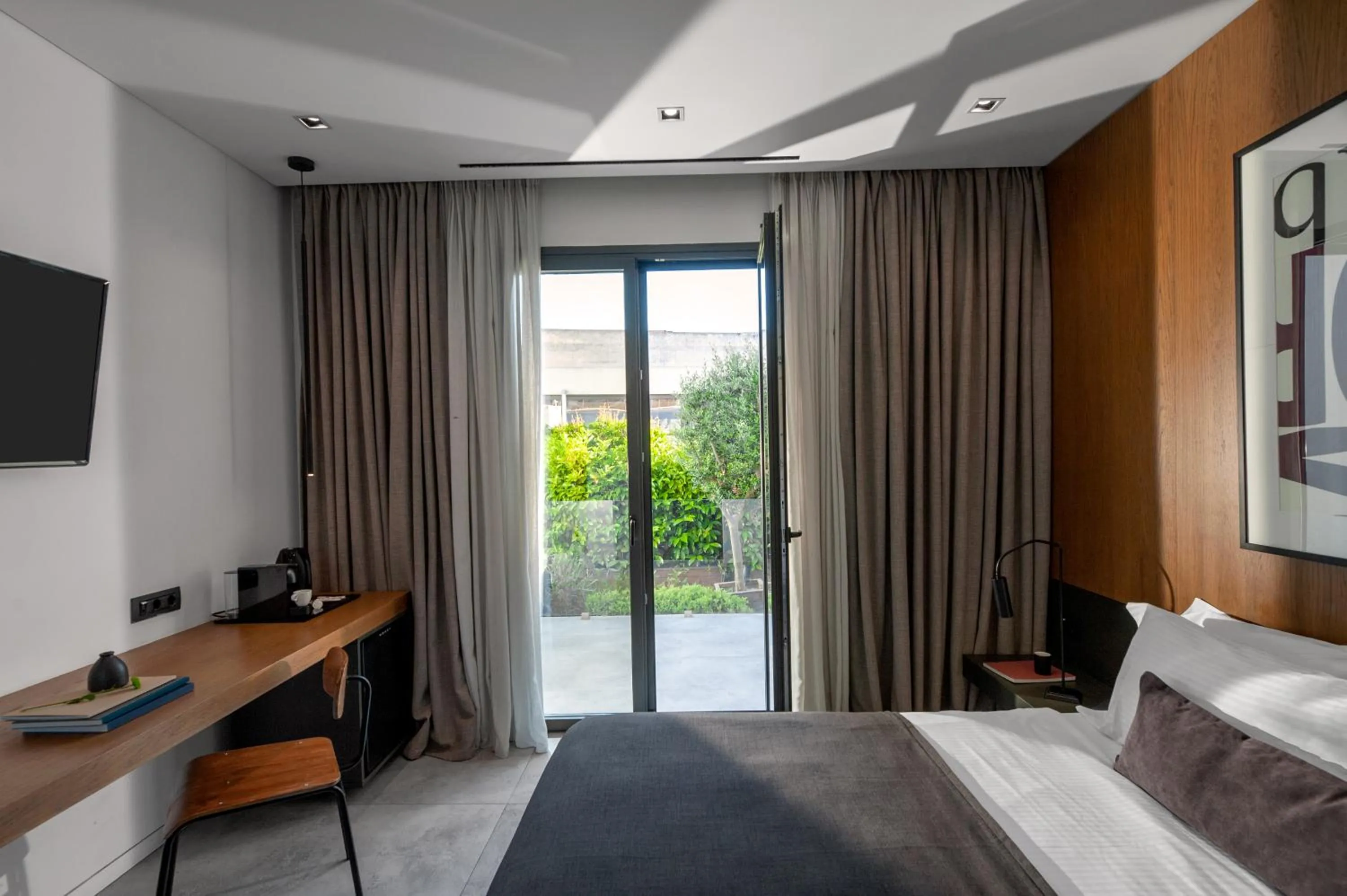 Bed in The Editor Hotel Athens