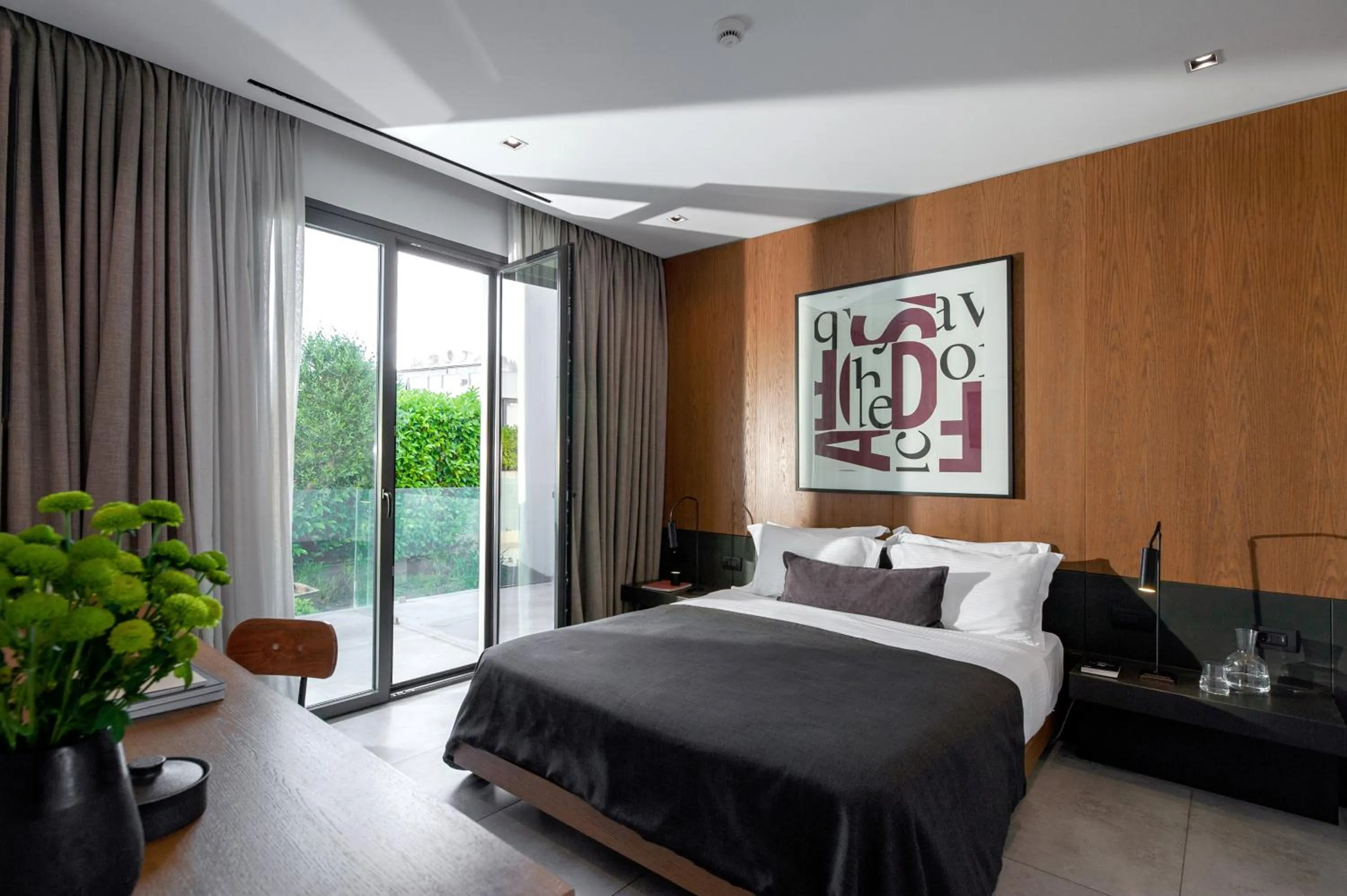 Bed in The Editor Hotel Athens