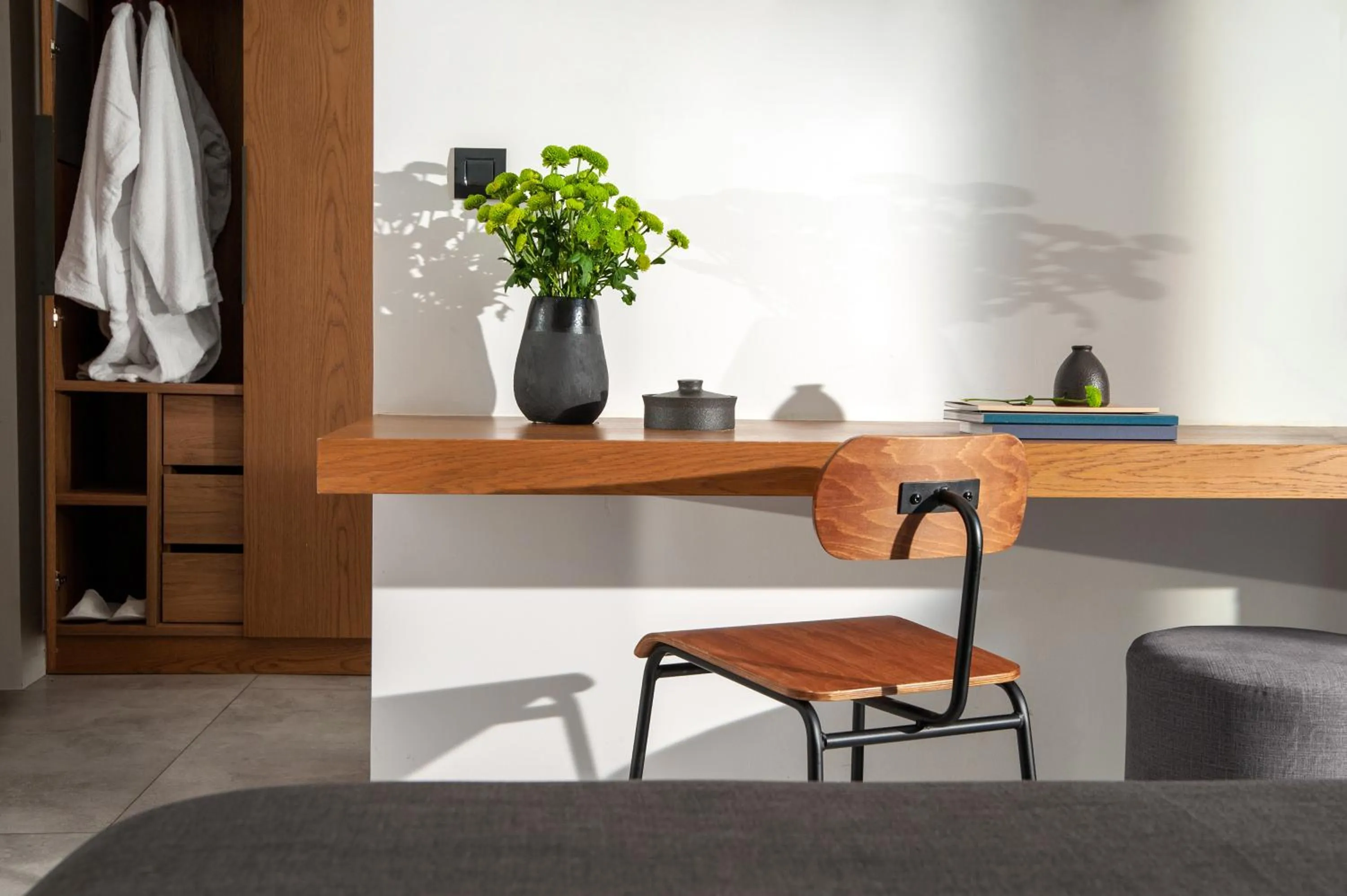 Seating area in The Editor Hotel Athens