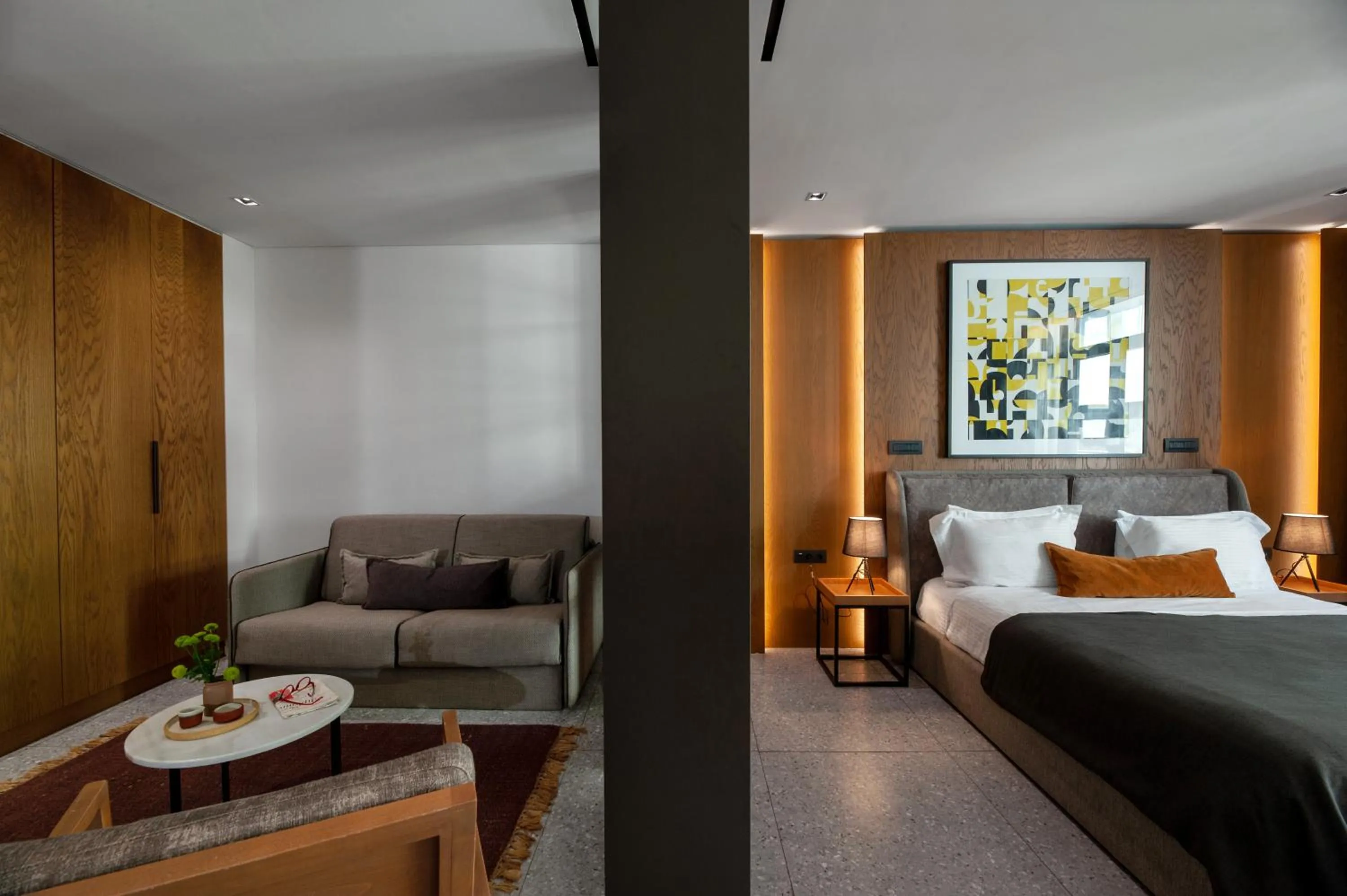 Bed in The Editor Hotel Athens