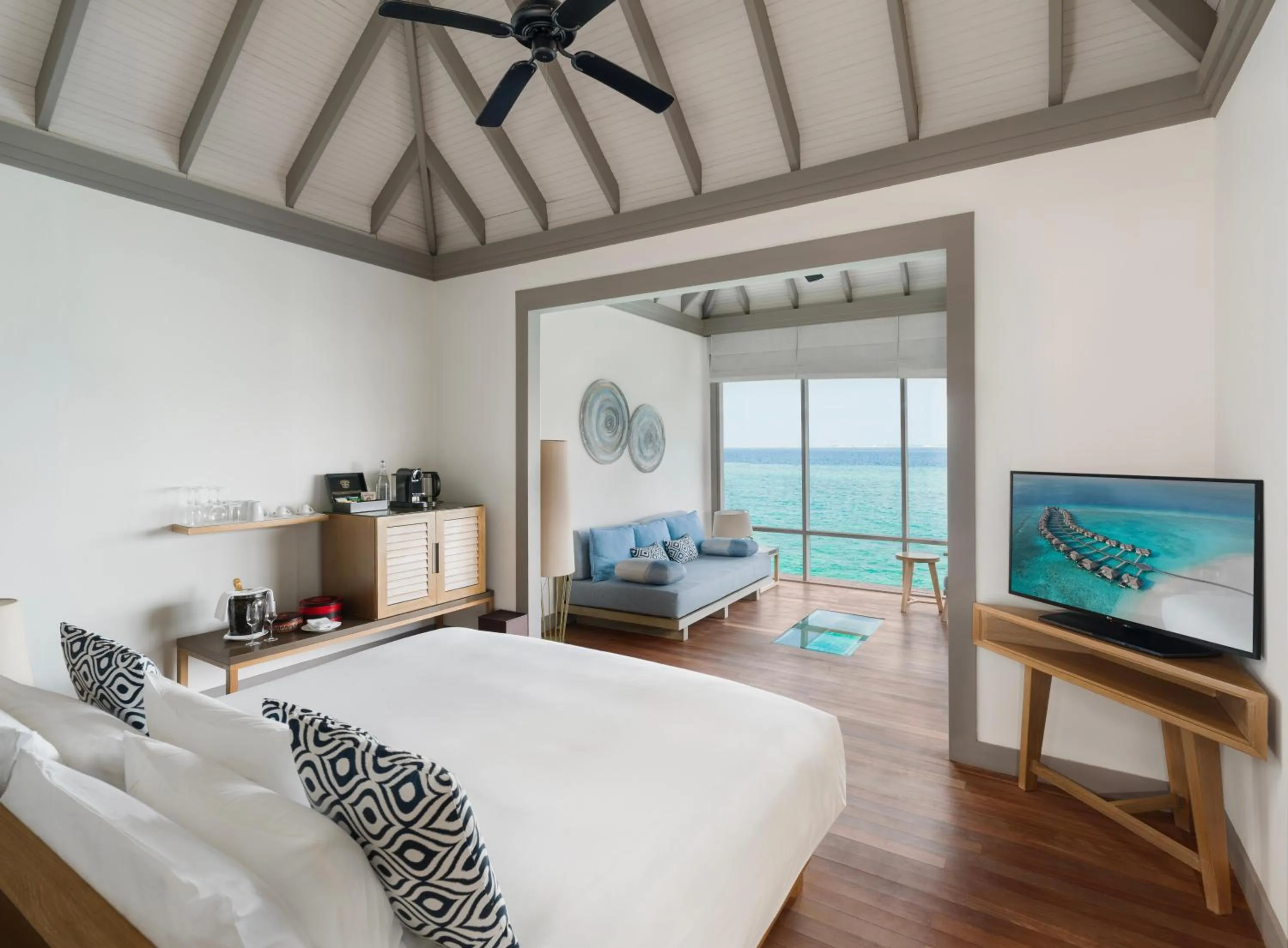 Photo of the whole room, Bed in JA Manafaru, The Real Maldives - Complimentary Seaplane for 7 nights and more - Stay period until 23 Dec 2025