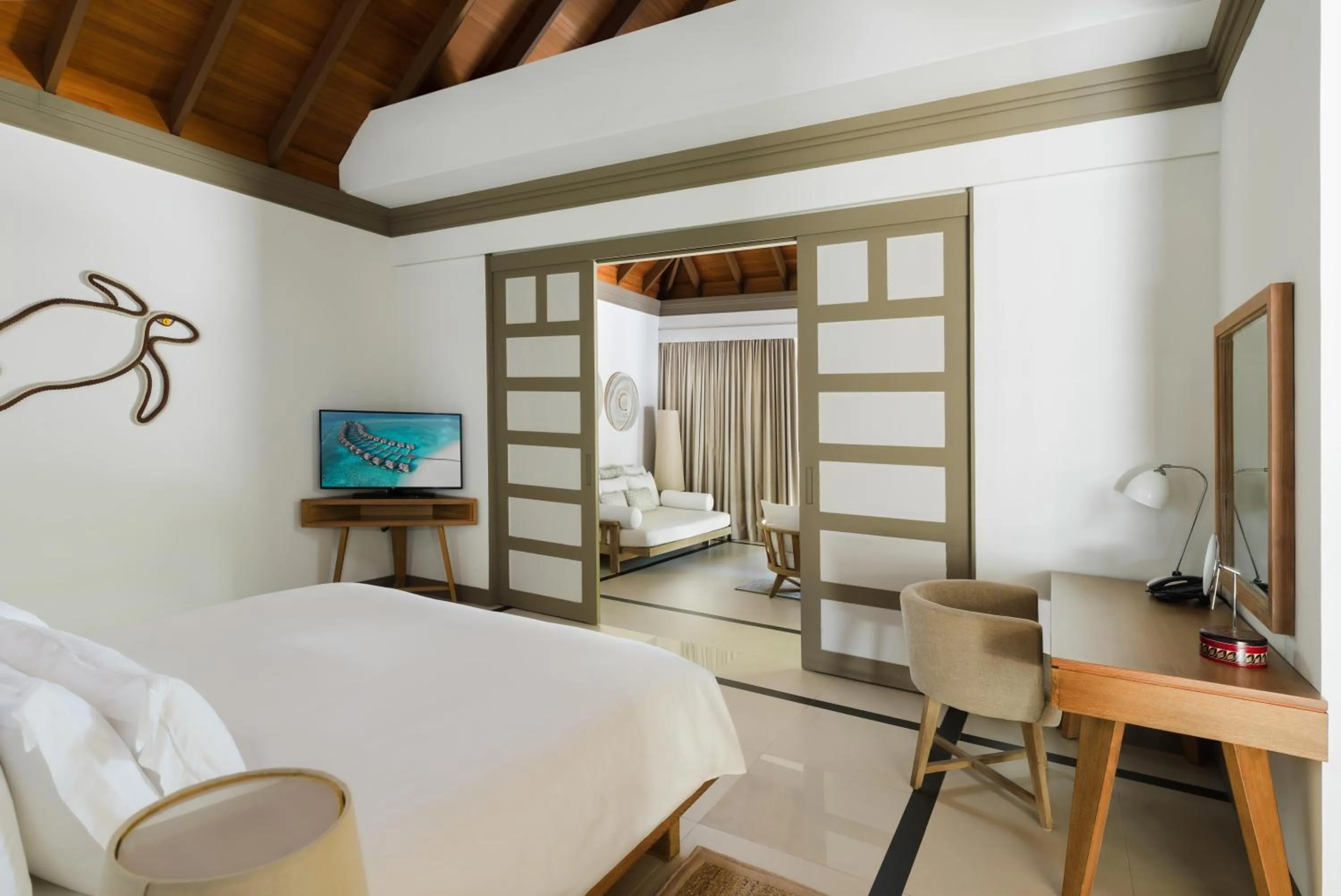 Photo of the whole room, Bed in JA Manafaru, The Real Maldives - Complimentary Seaplane for 7 nights and more - Stay period until 23 Dec 2025
