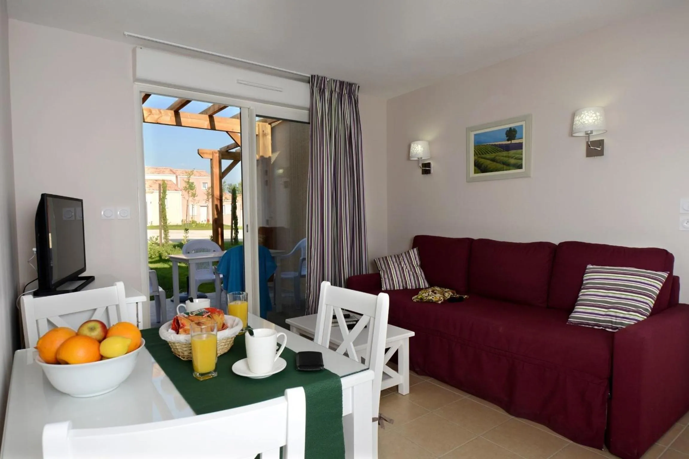 Living room in Résidence Odalys Le Mas des Alpilles