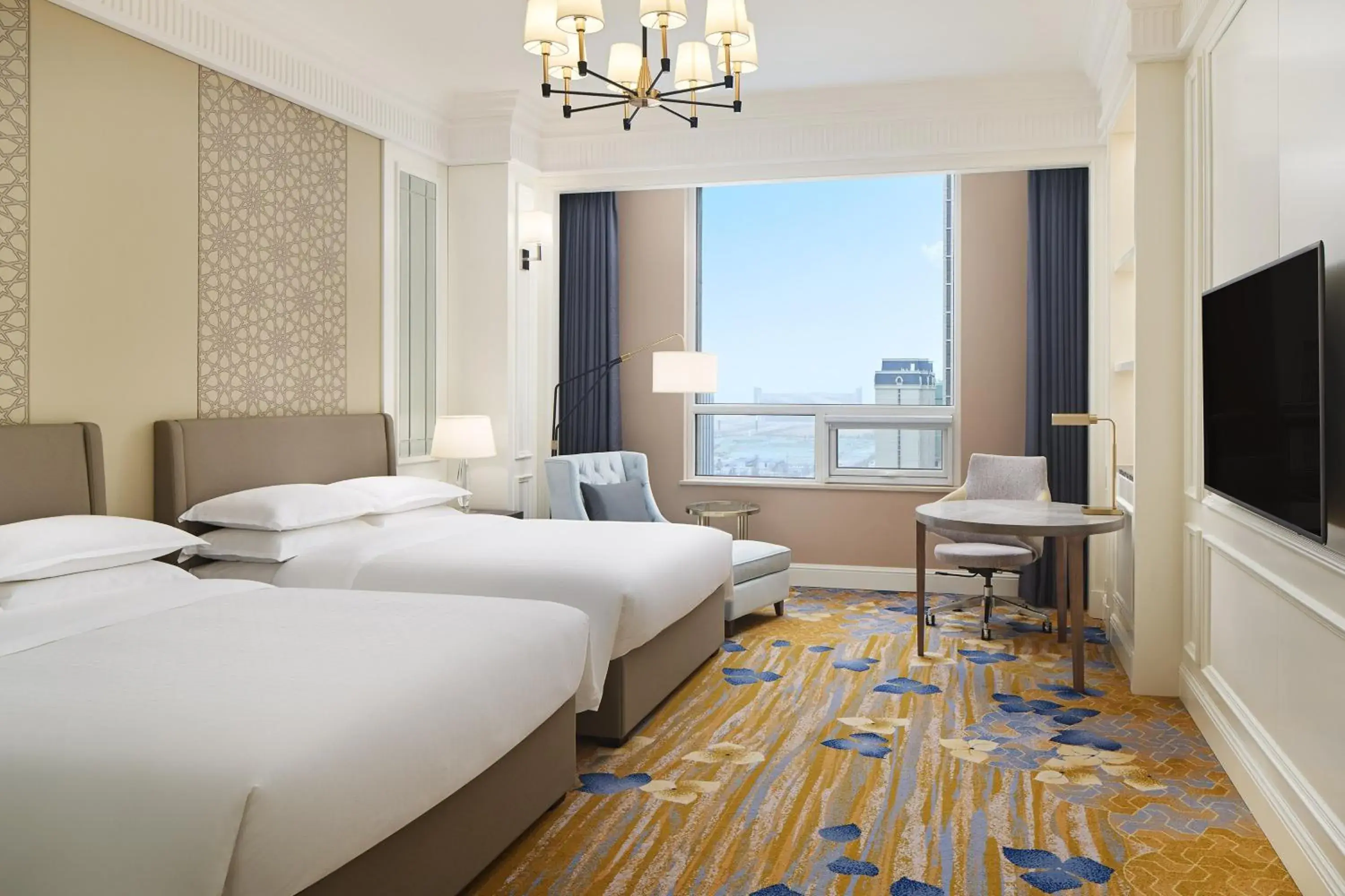 Deluxe, Guest room, 2 Double, City view in Sheraton Yinchuan Deluxe, Guest room, 2 Double, City view in Sheraton Yinchuan