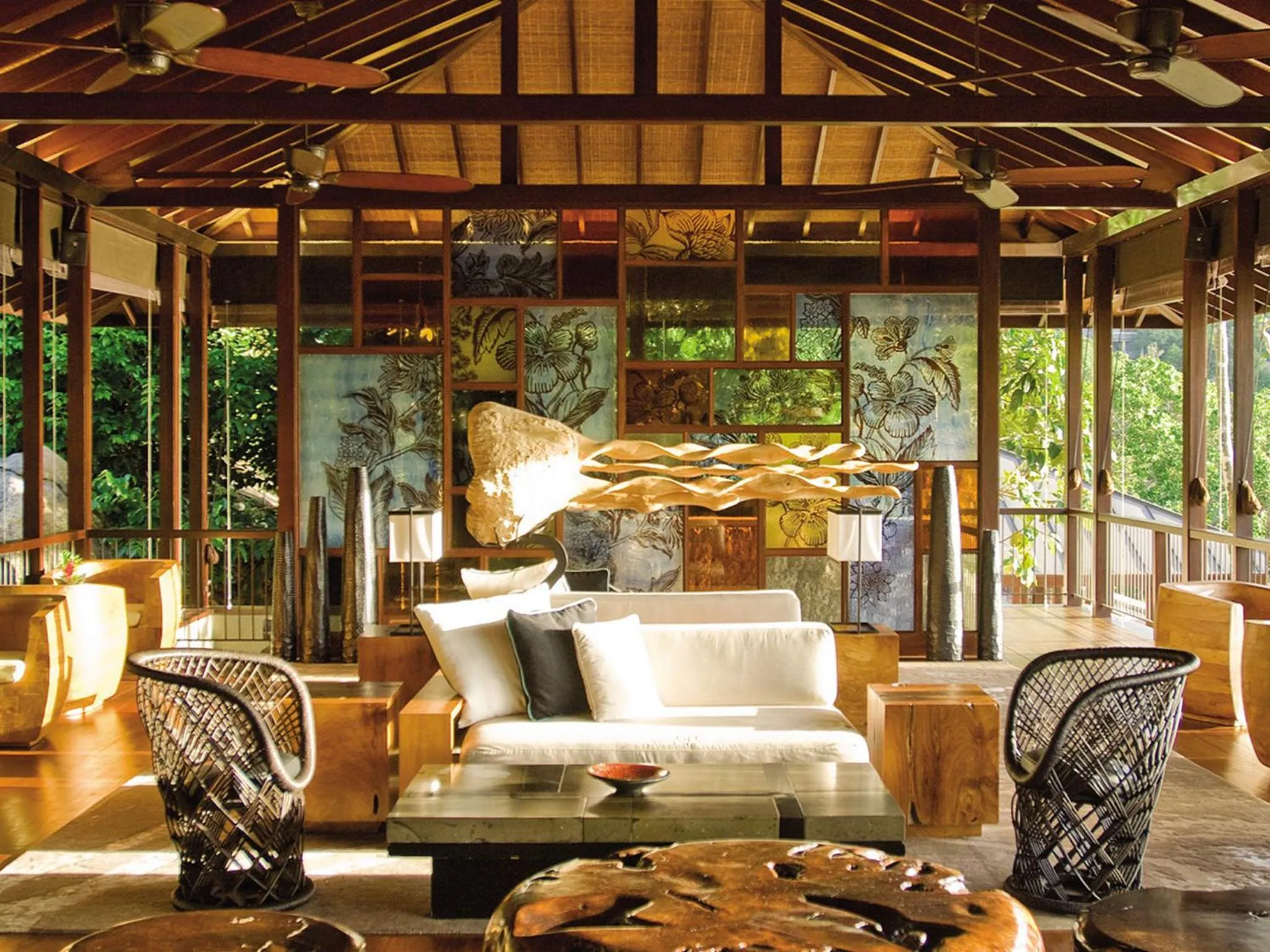 Lobby or reception in Four Seasons Resort Seychelles