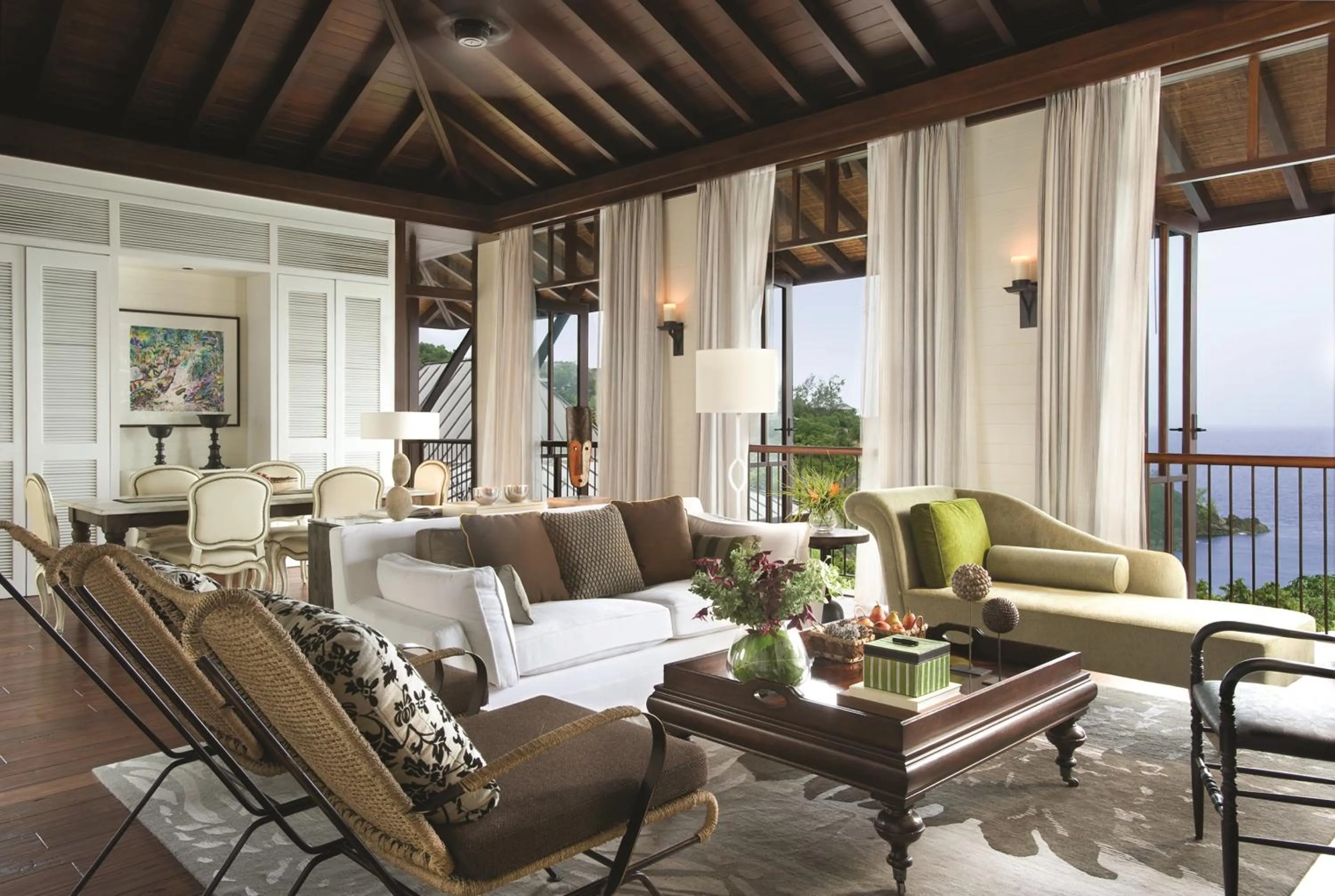 Living room in Four Seasons Resort Seychelles