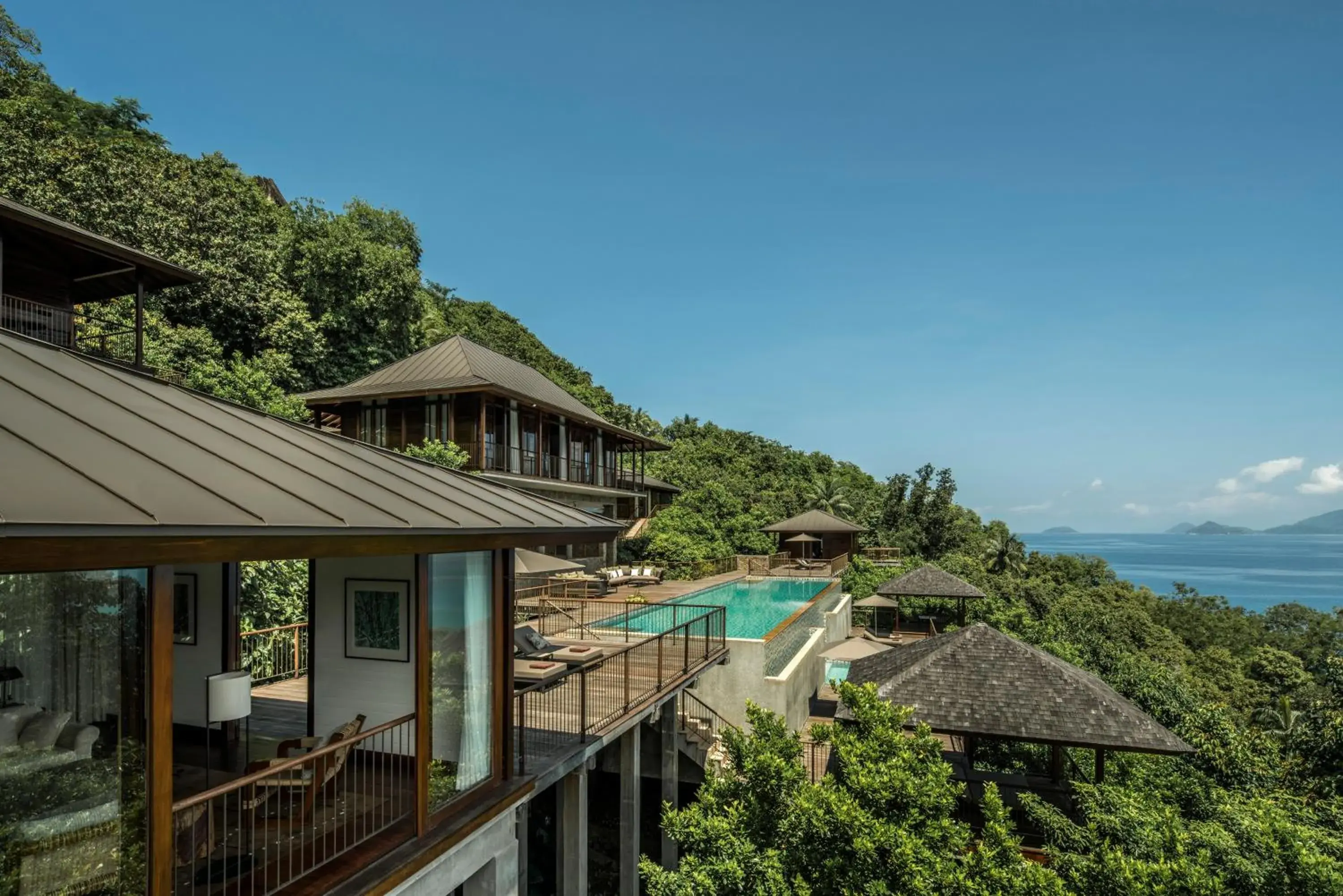 Four Bedroom Residence Villa with four king beds in Four Seasons Resort Seychelles Four Bedroom Residence Villa with four king beds in Four Seasons Resort Seychelles
