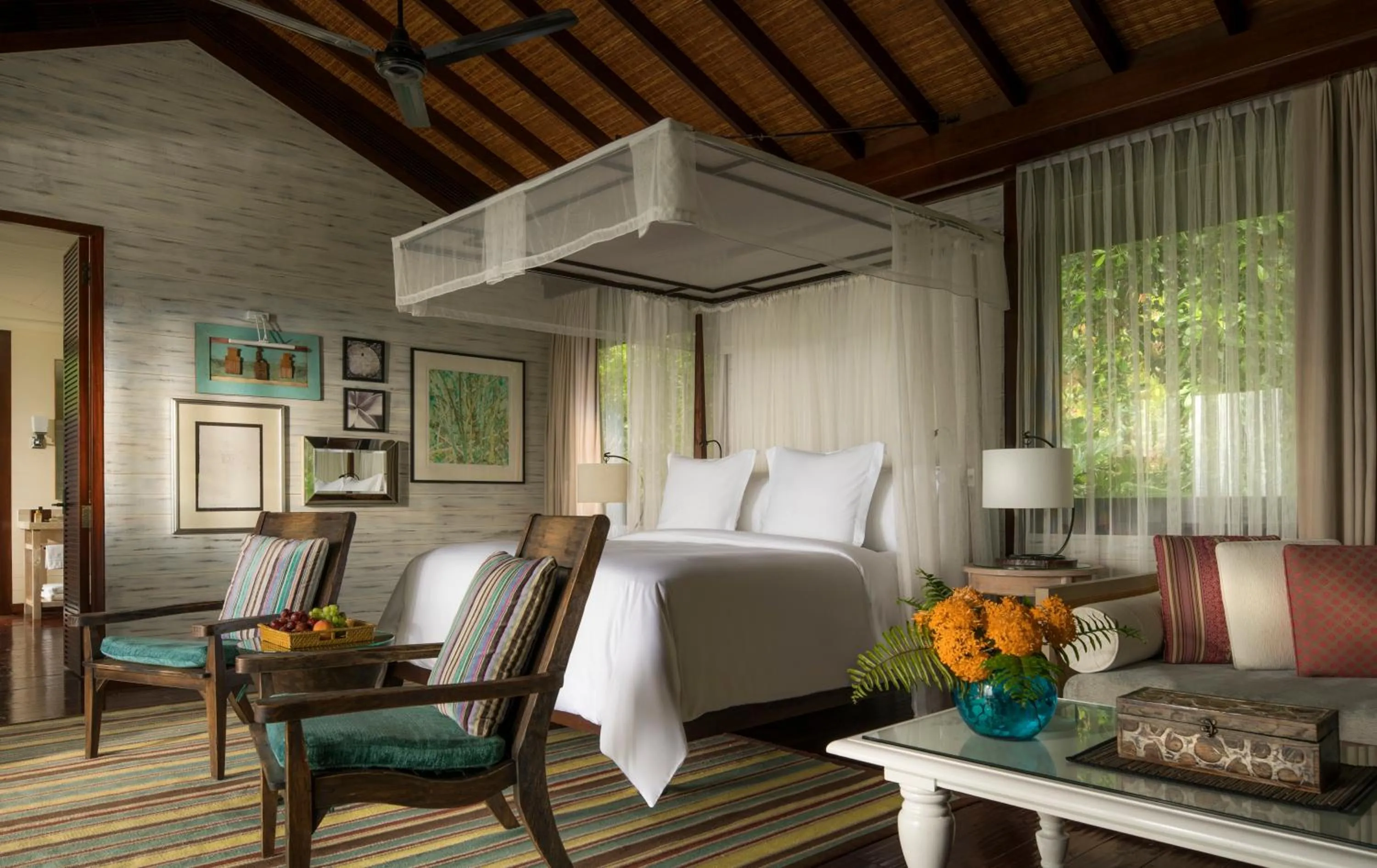 Bed in Four Seasons Resort Seychelles