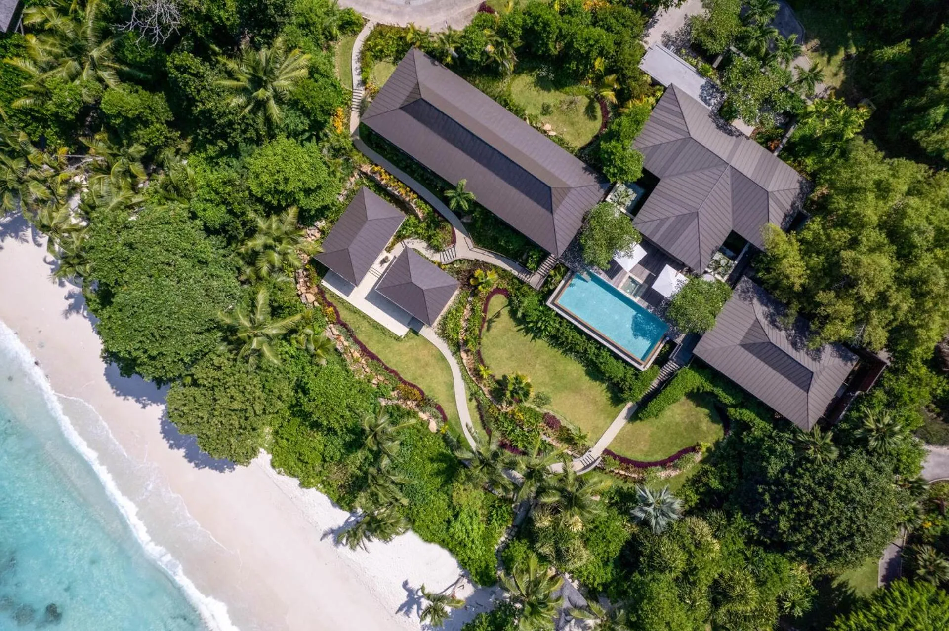 Bird's eye view in Four Seasons Resort Seychelles