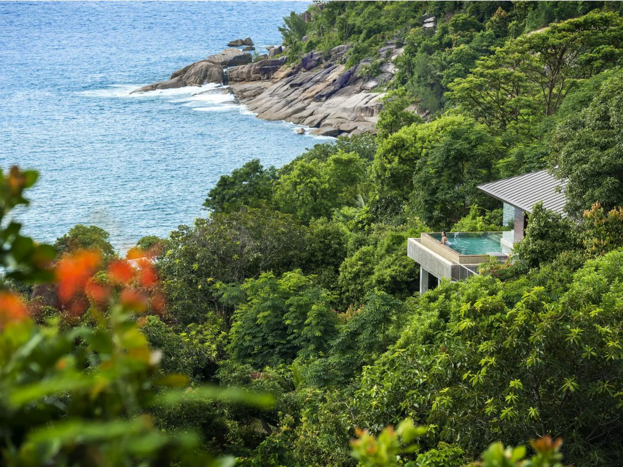 Natural landscape in Four Seasons Resort Seychelles