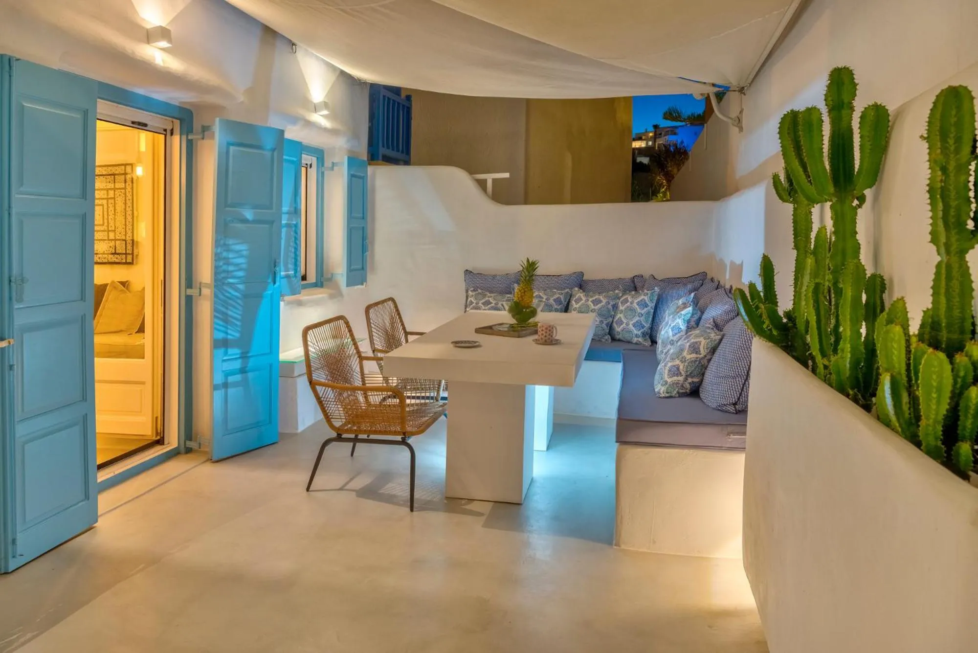 Balcony/Terrace in Mykonian Mews Luxury Suites