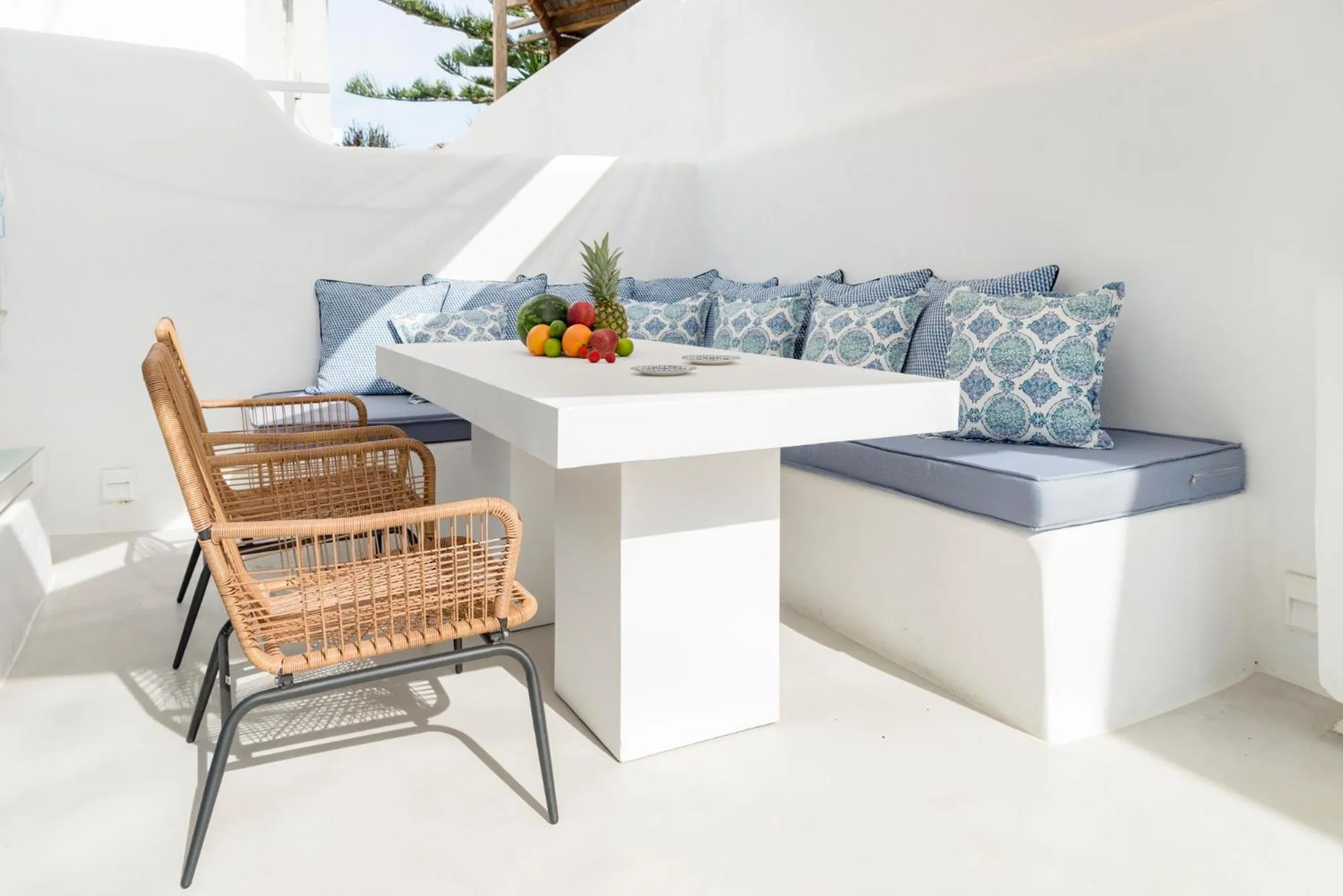 Balcony/Terrace in Mykonian Mews Luxury Suites