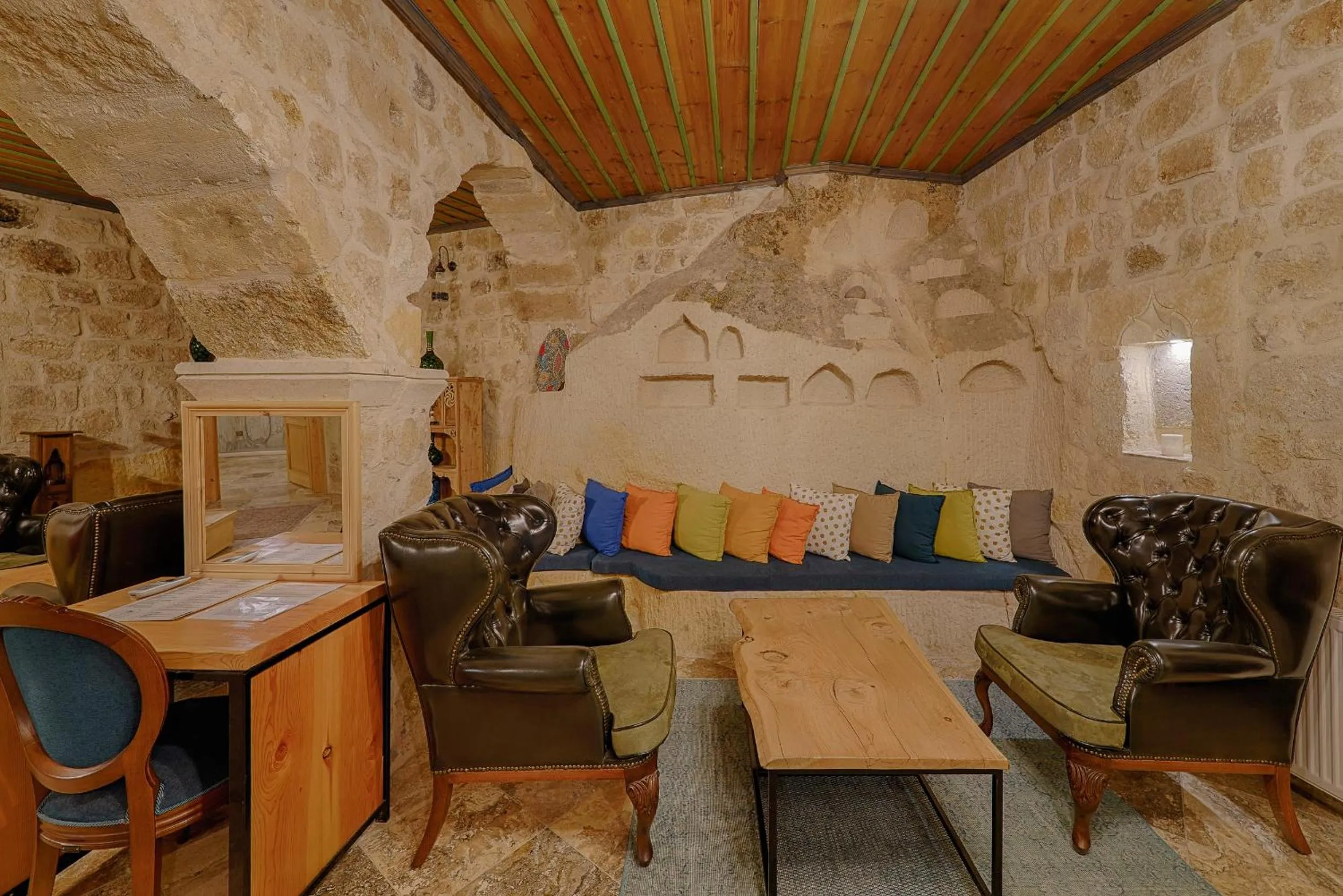 Living room in Taru Cave Suites