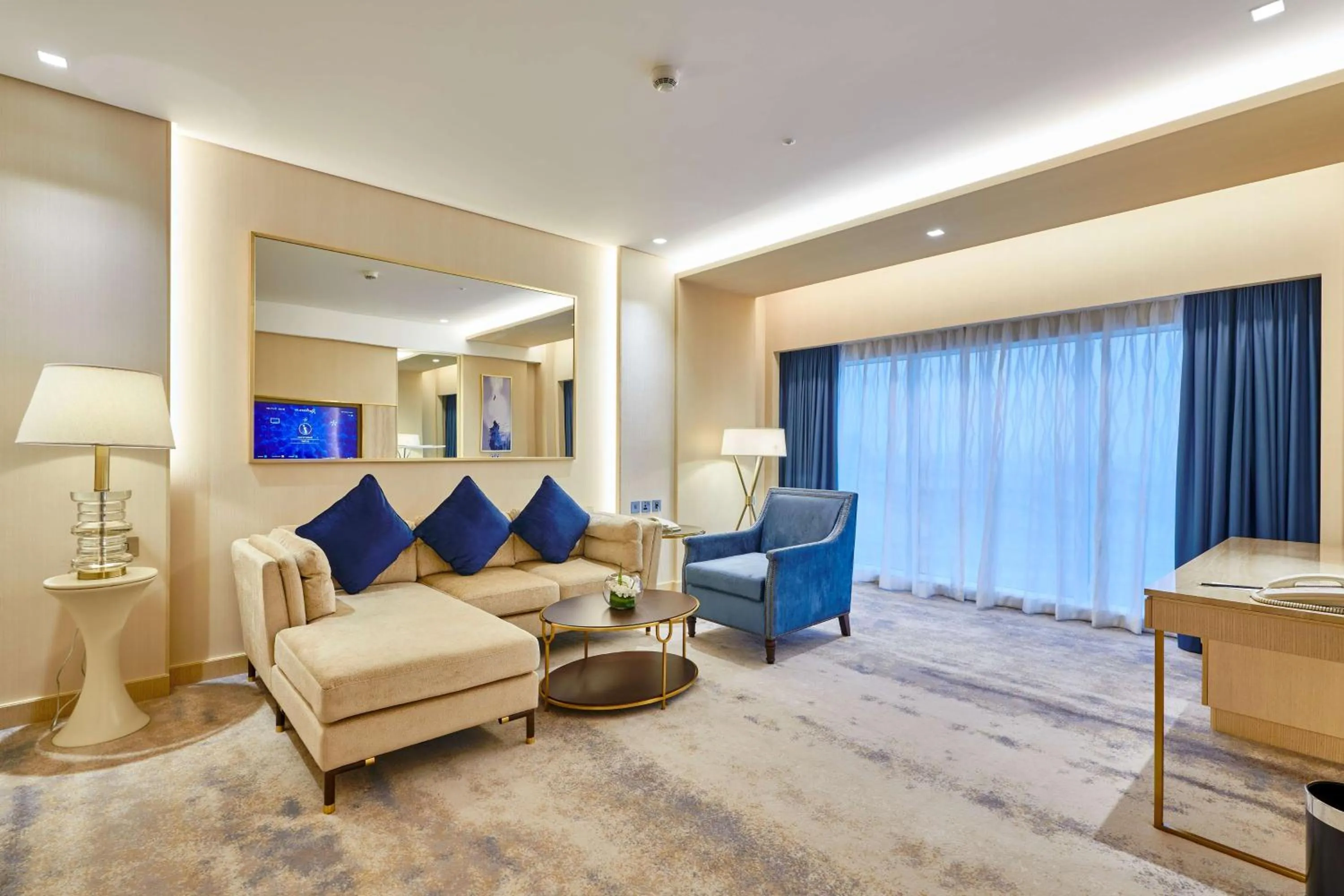 Photo of the whole room in The Diplomat Radisson Blu Hotel Residence & Spa