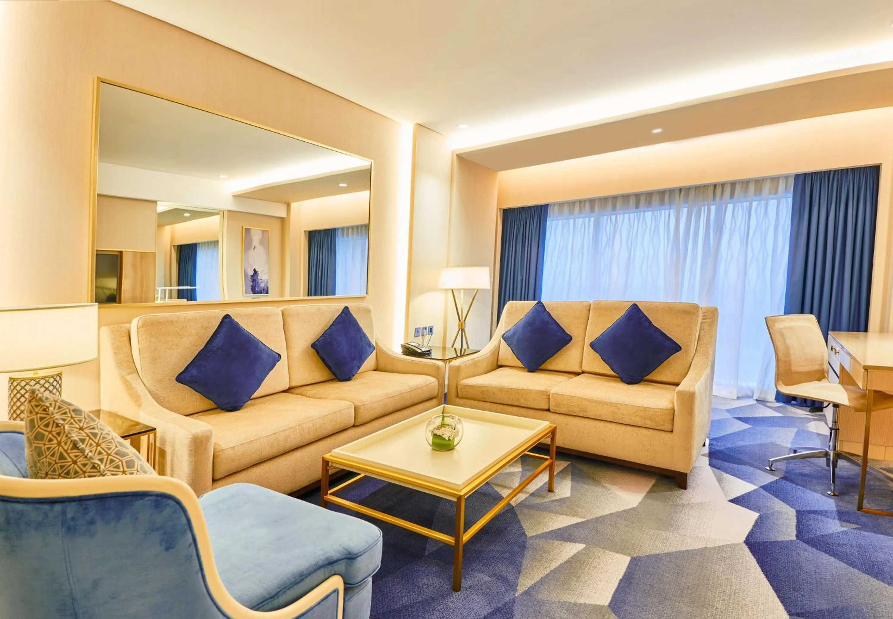 Photo of the whole room in The Diplomat Radisson Blu Hotel Residence & Spa